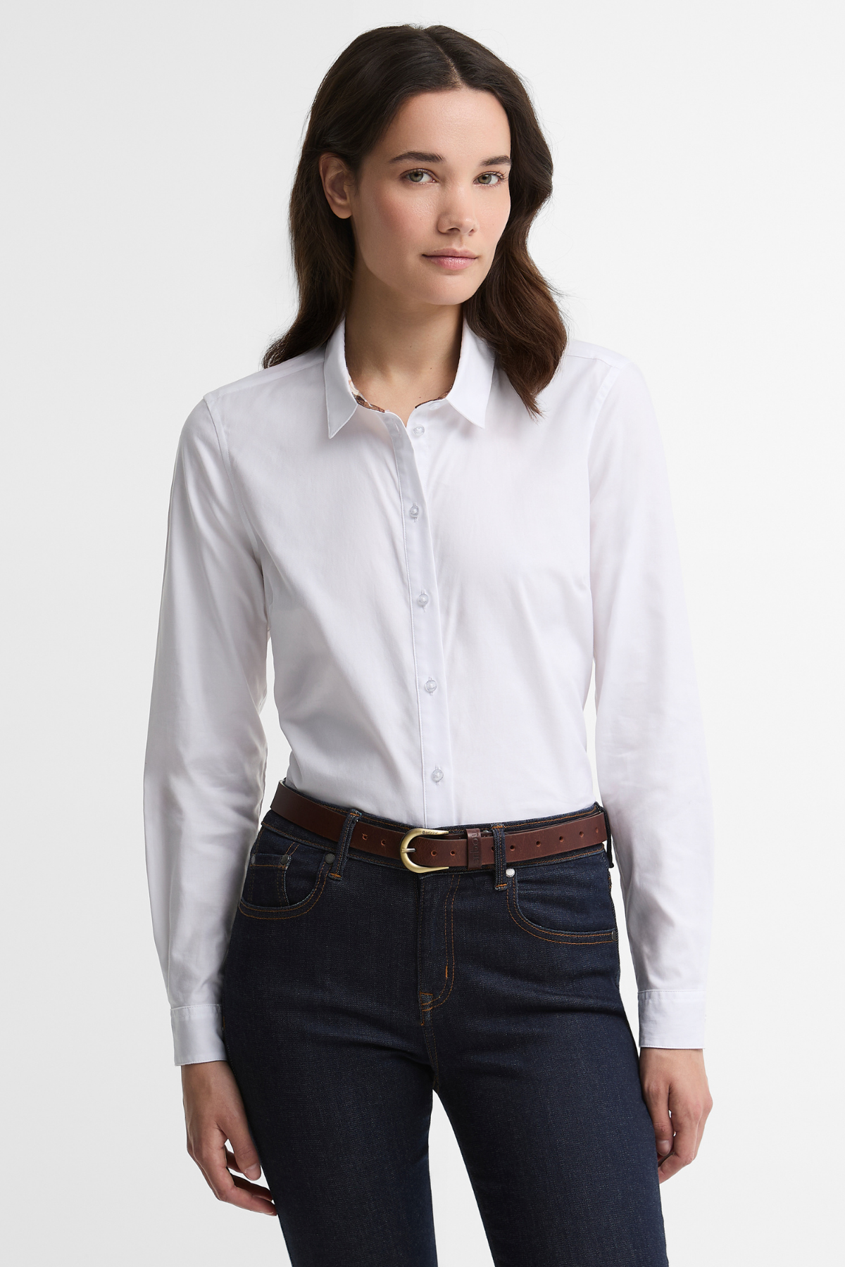 Barbour Derwent Gömlek WH73 White Lt Muted Tartan