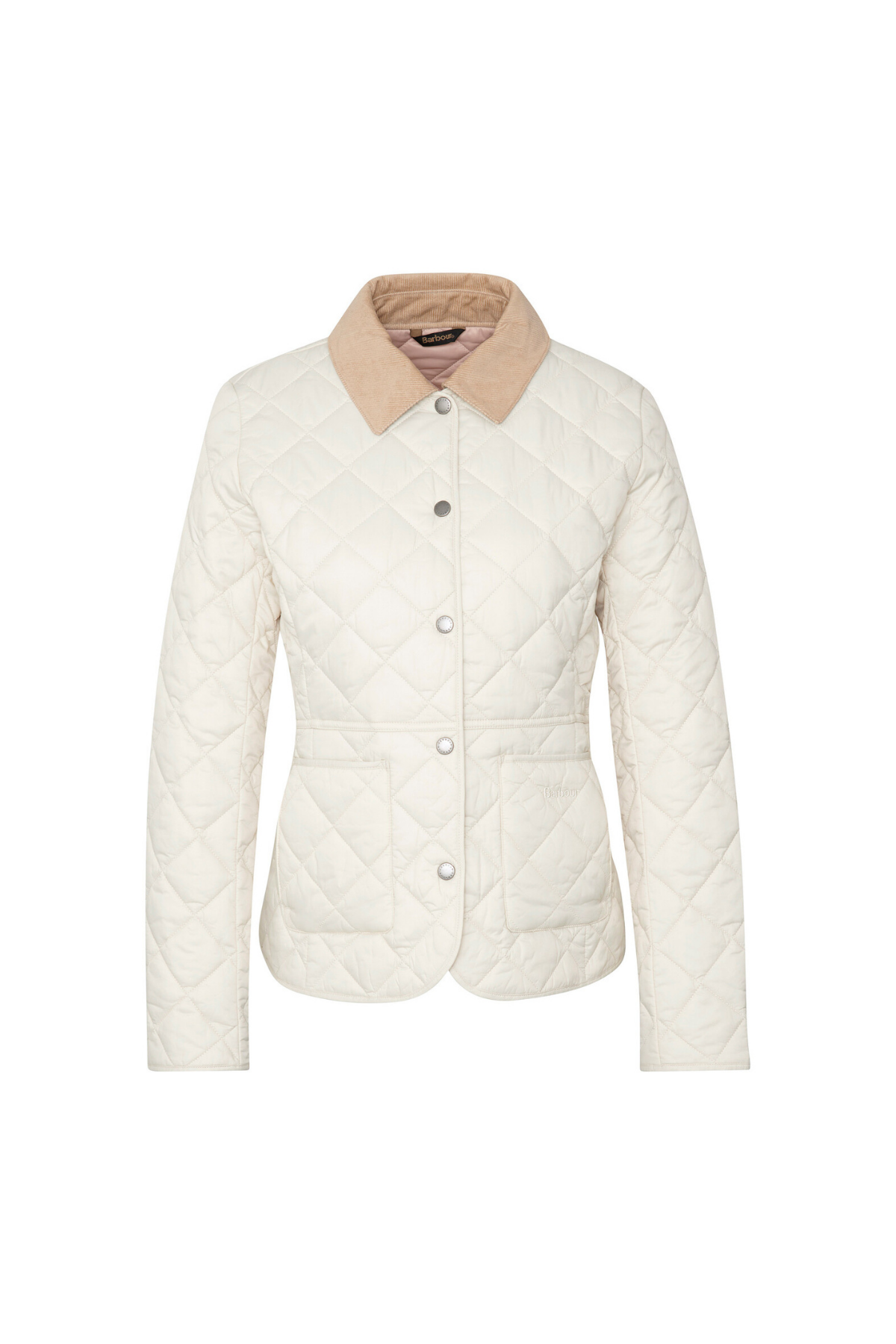 Barbour Deveron Kapitone Ceket CR52 Light Pearl/Pale Pink