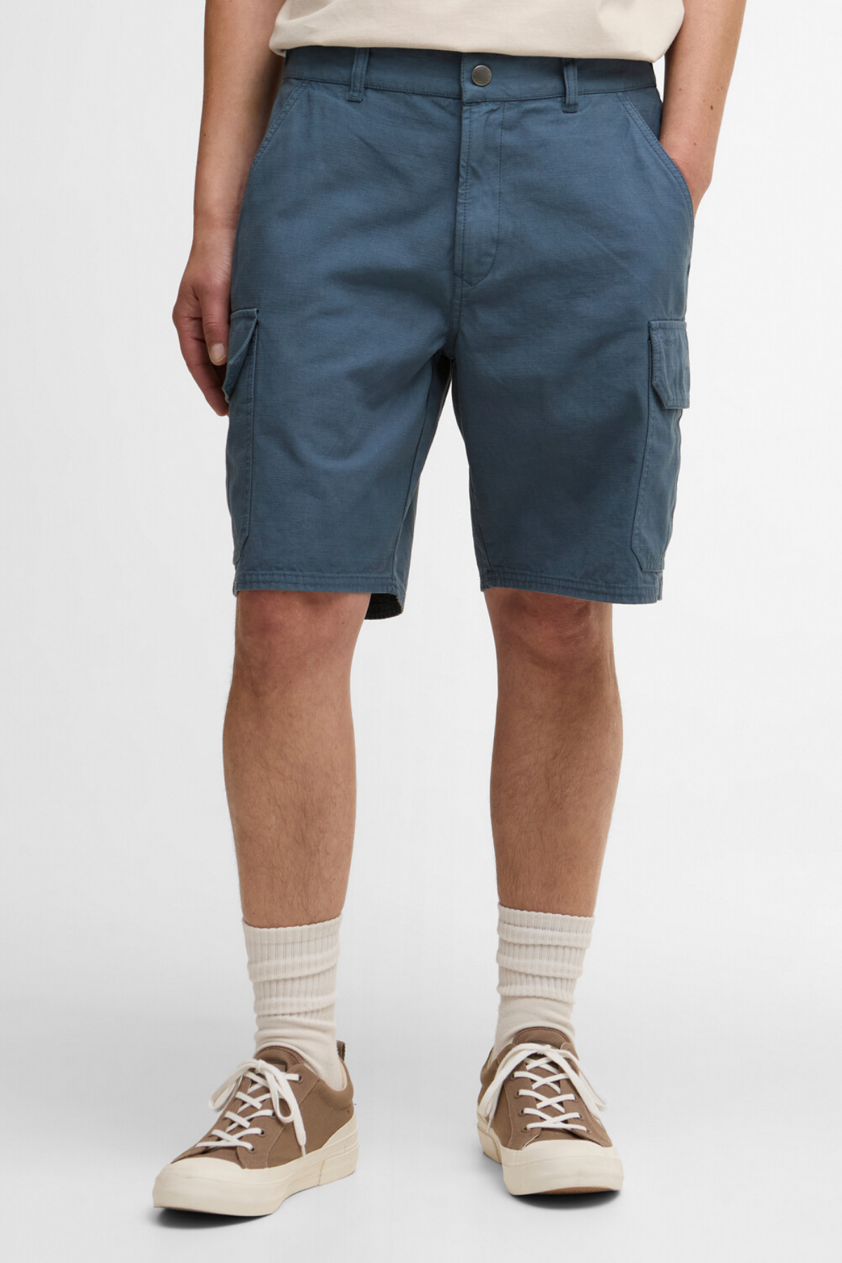 Barbour Draftmen Relaxed Cargo Şort BU18 Dusk Blue