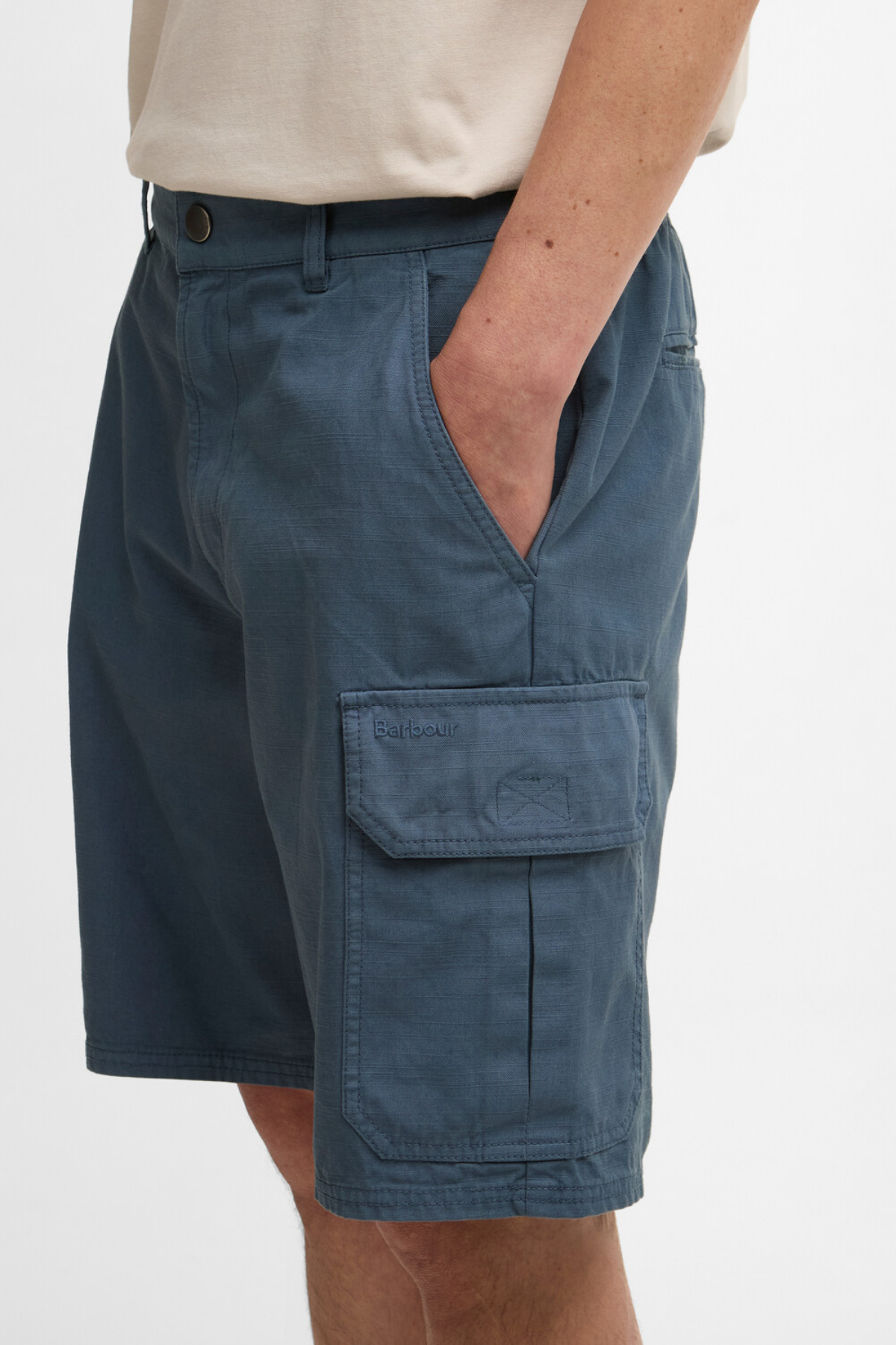 Barbour Draftmen Relaxed Cargo Şort BU18 Dusk Blue