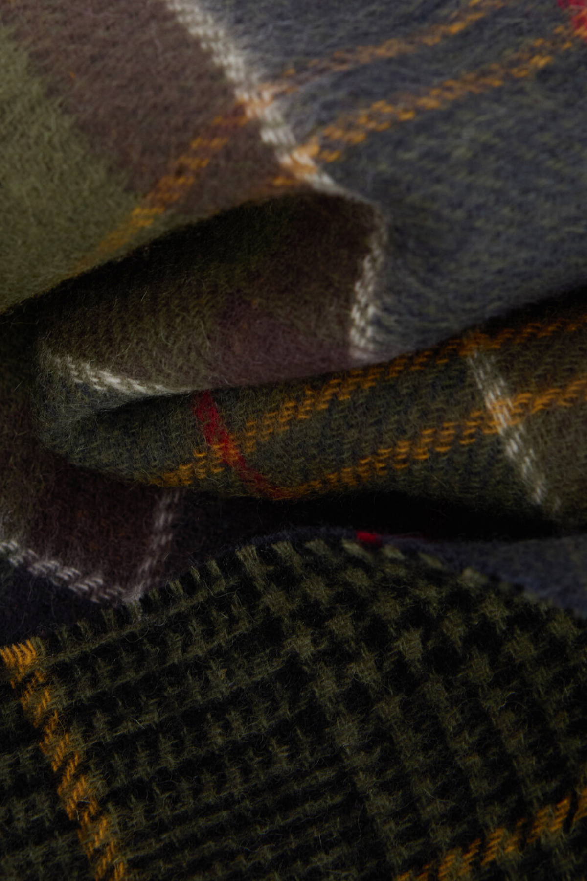 Barbour Dramside Çift Taraflı Atkı TN11 Classic Tartan