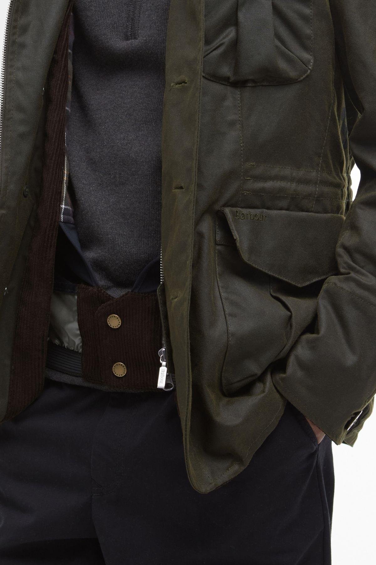 Barbour Driving Yağlı Ceket OL51 Olive