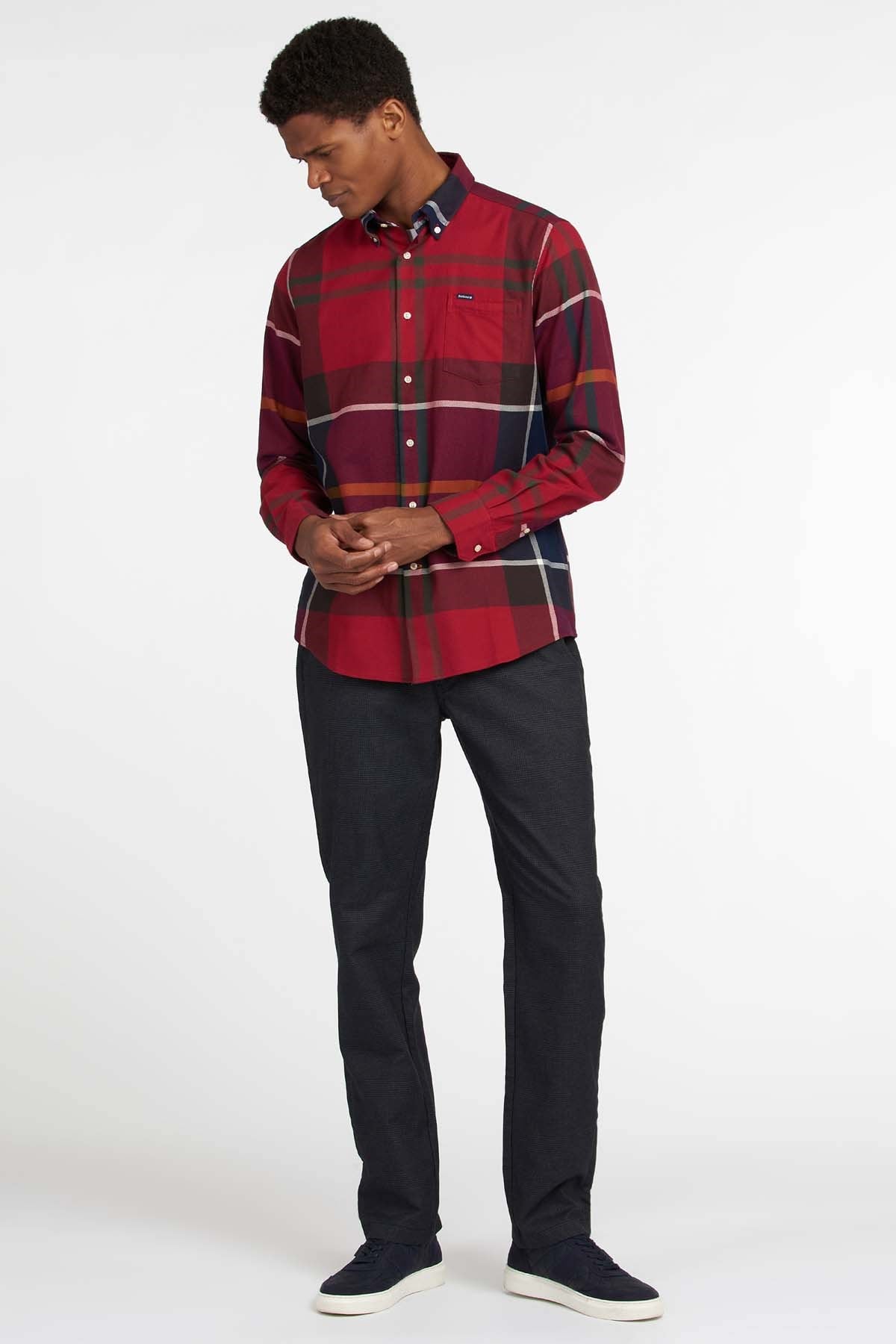 Barbour Dunoon Tailored Gömlek RE52 RED
