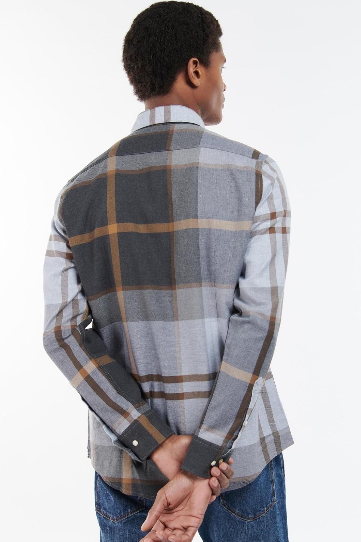 Barbour Dunoon Tailored Gömlek TN86 Greystone