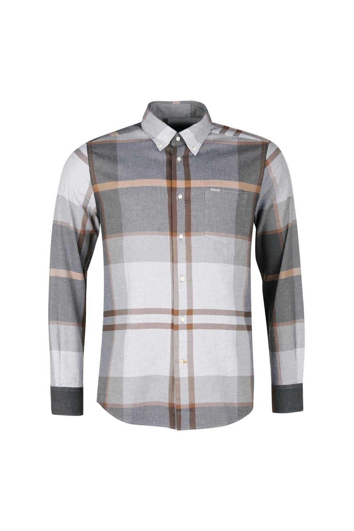Barbour Dunoon Tailored Gömlek TN86 Greystone