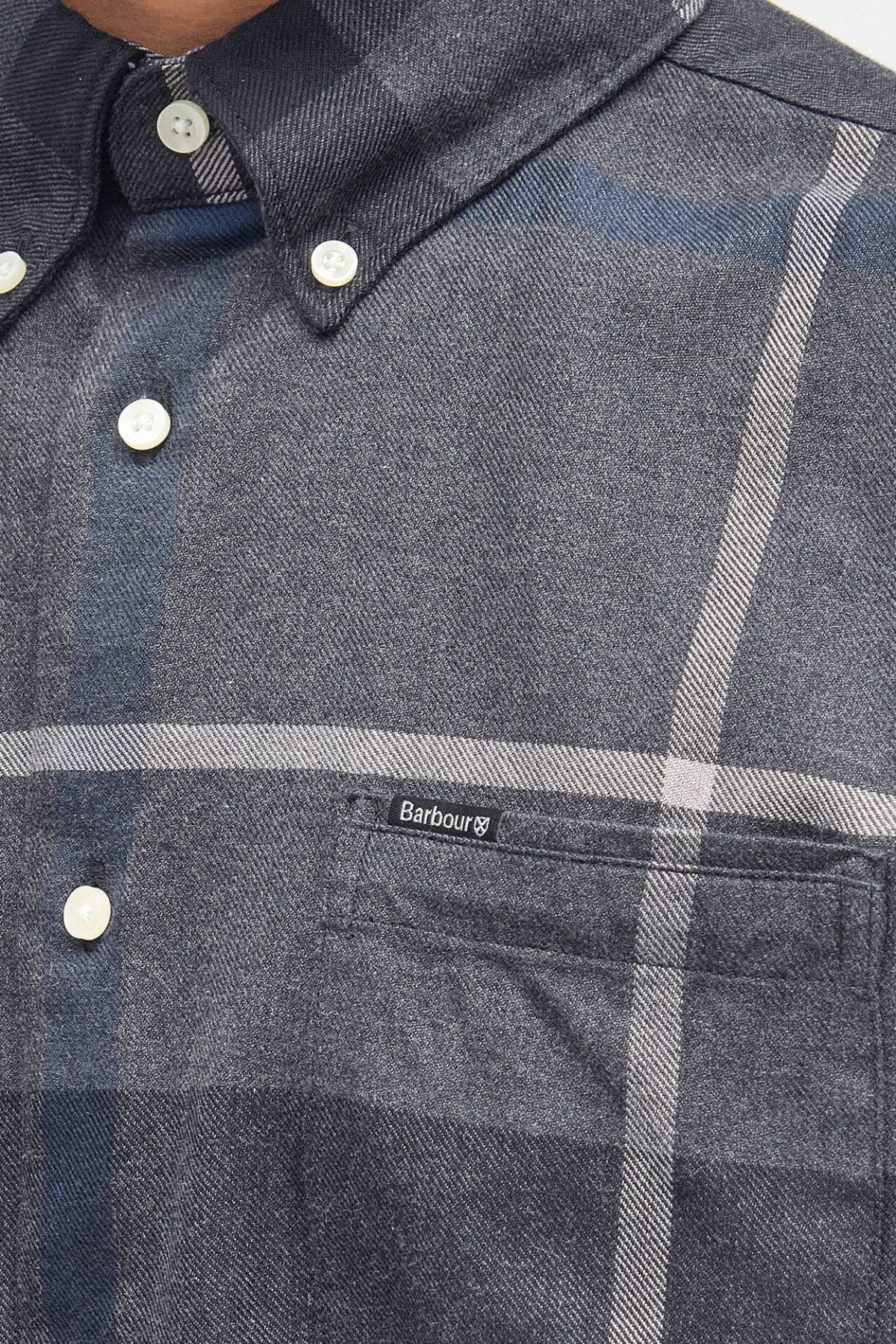 Barbour Dunoon Tailored Tartan Gömlek GY38 Graphit