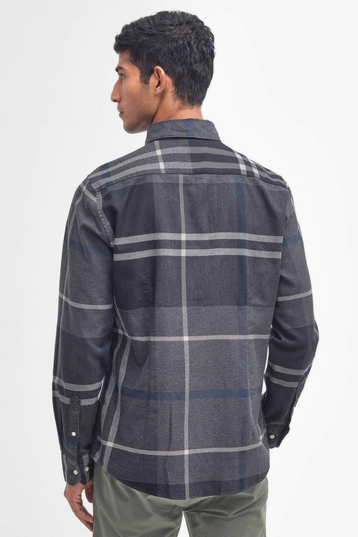 Barbour Dunoon Tailored Tartan Gömlek GY38 Graphit