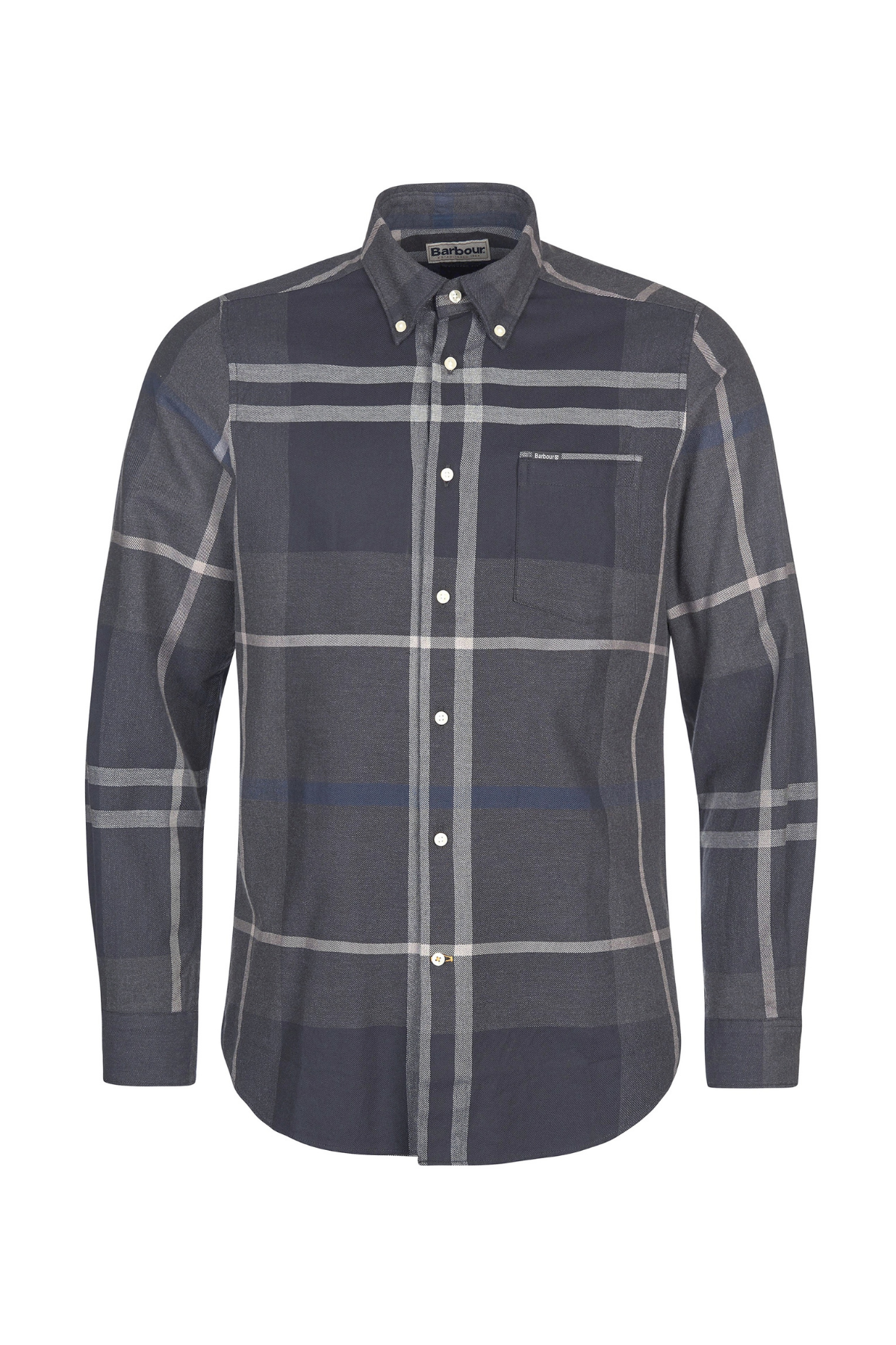 Barbour Dunoon Tailored Tartan Gömlek GY38 Graphit