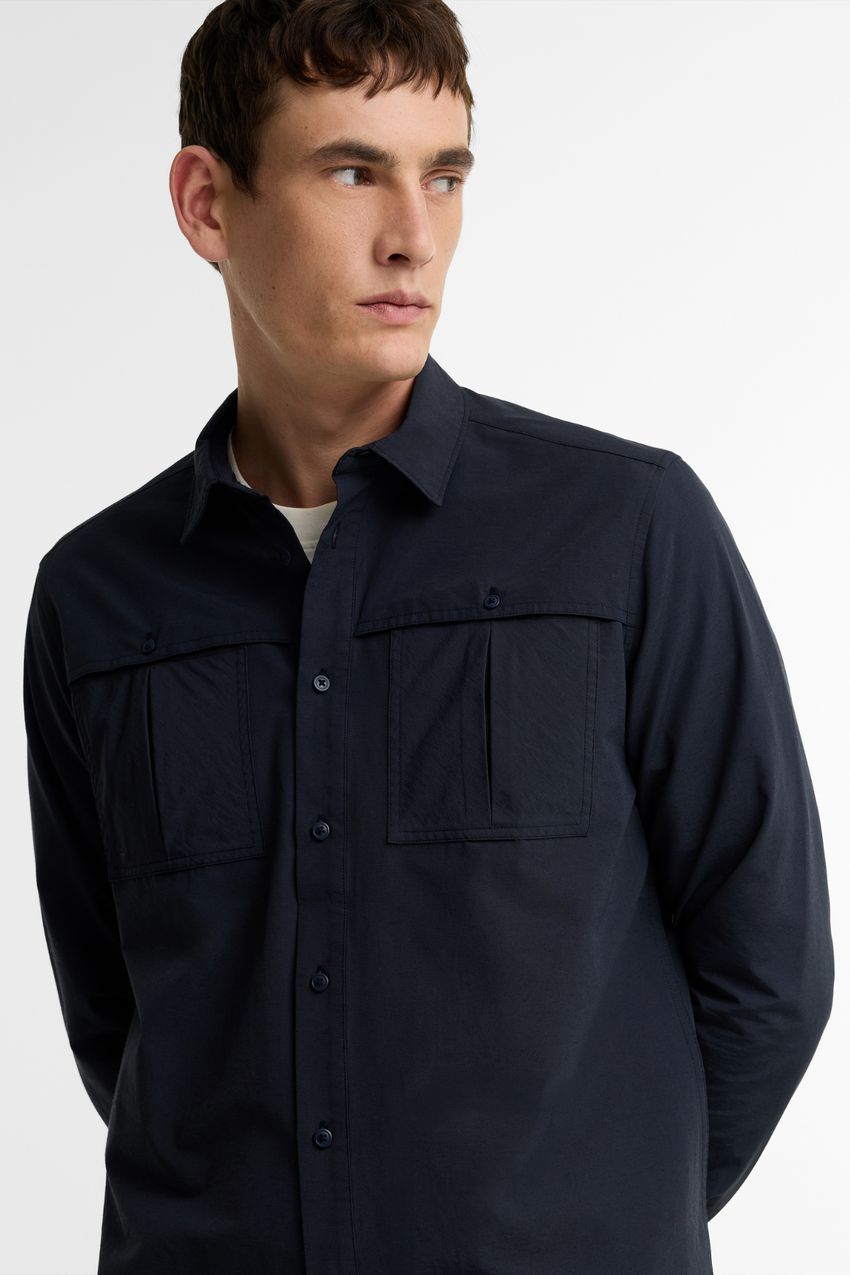 Barbour Eastgill Poplin Gömlek NY74 Dark Navy