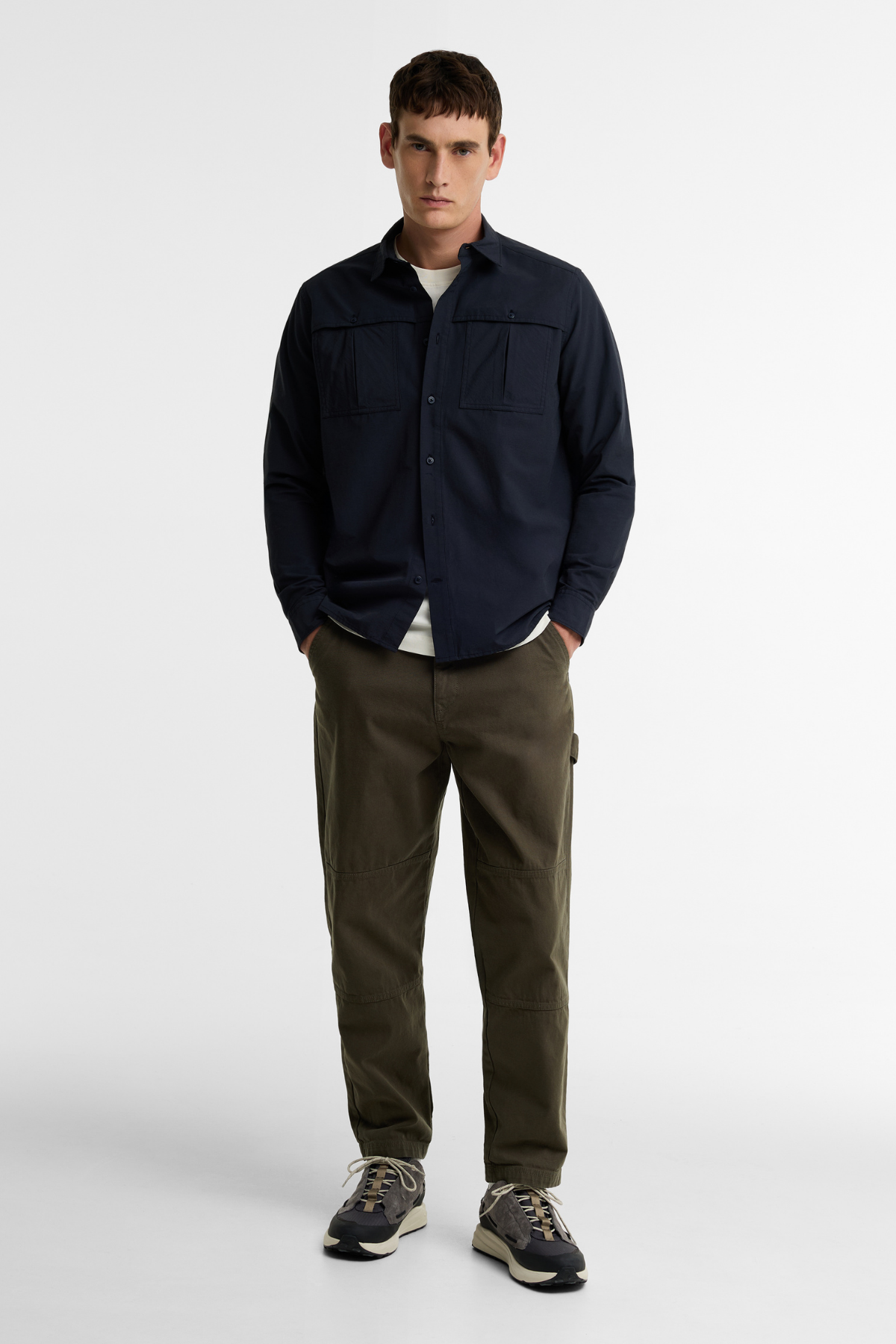 Barbour Eastgill Poplin Gömlek NY74 Dark Navy
