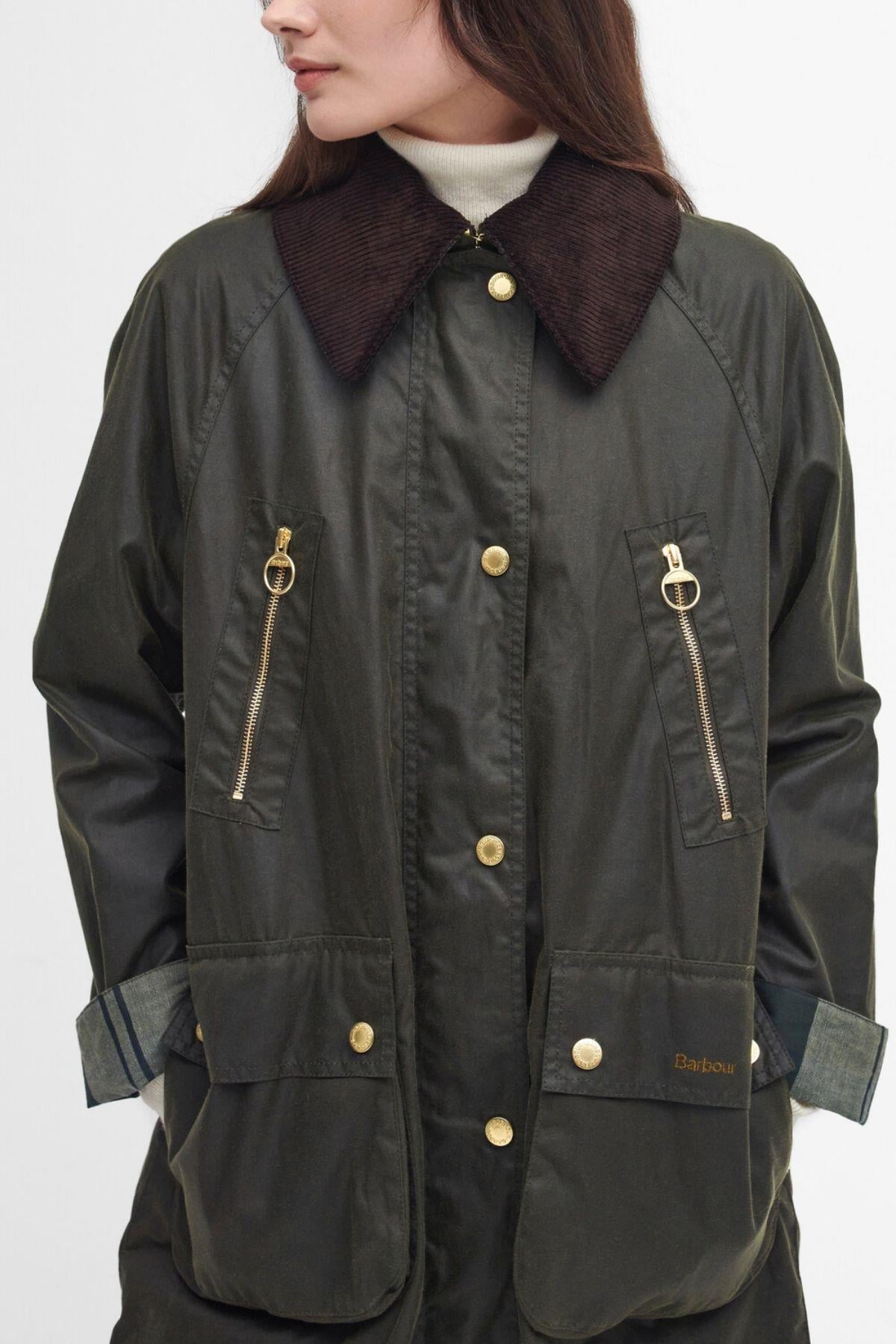 Barbour Ebberston Yağlı Ceket OL99 Archive Olive/Ancient