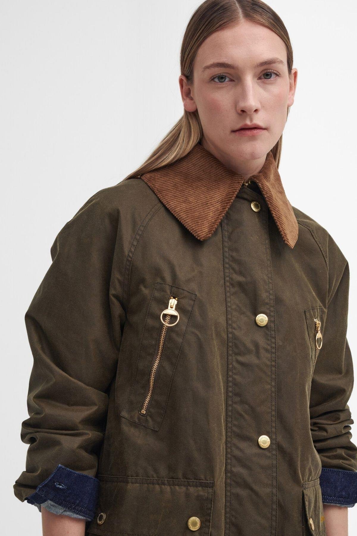 Barbour Ebberston Yağlı Ceket SN91 Beech-Classic