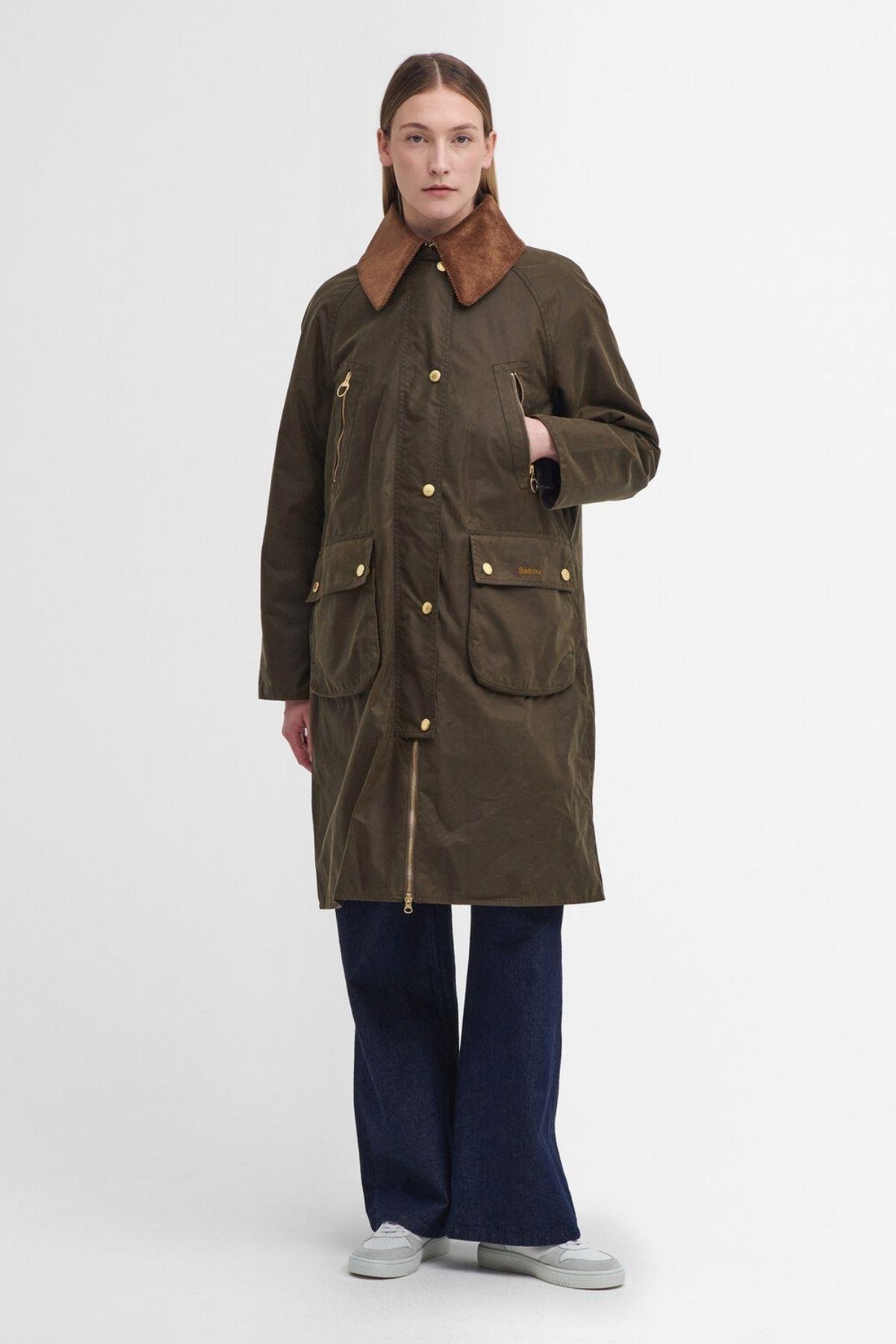 Barbour Ebberston Yağlı Ceket SN91 Beech-Classic