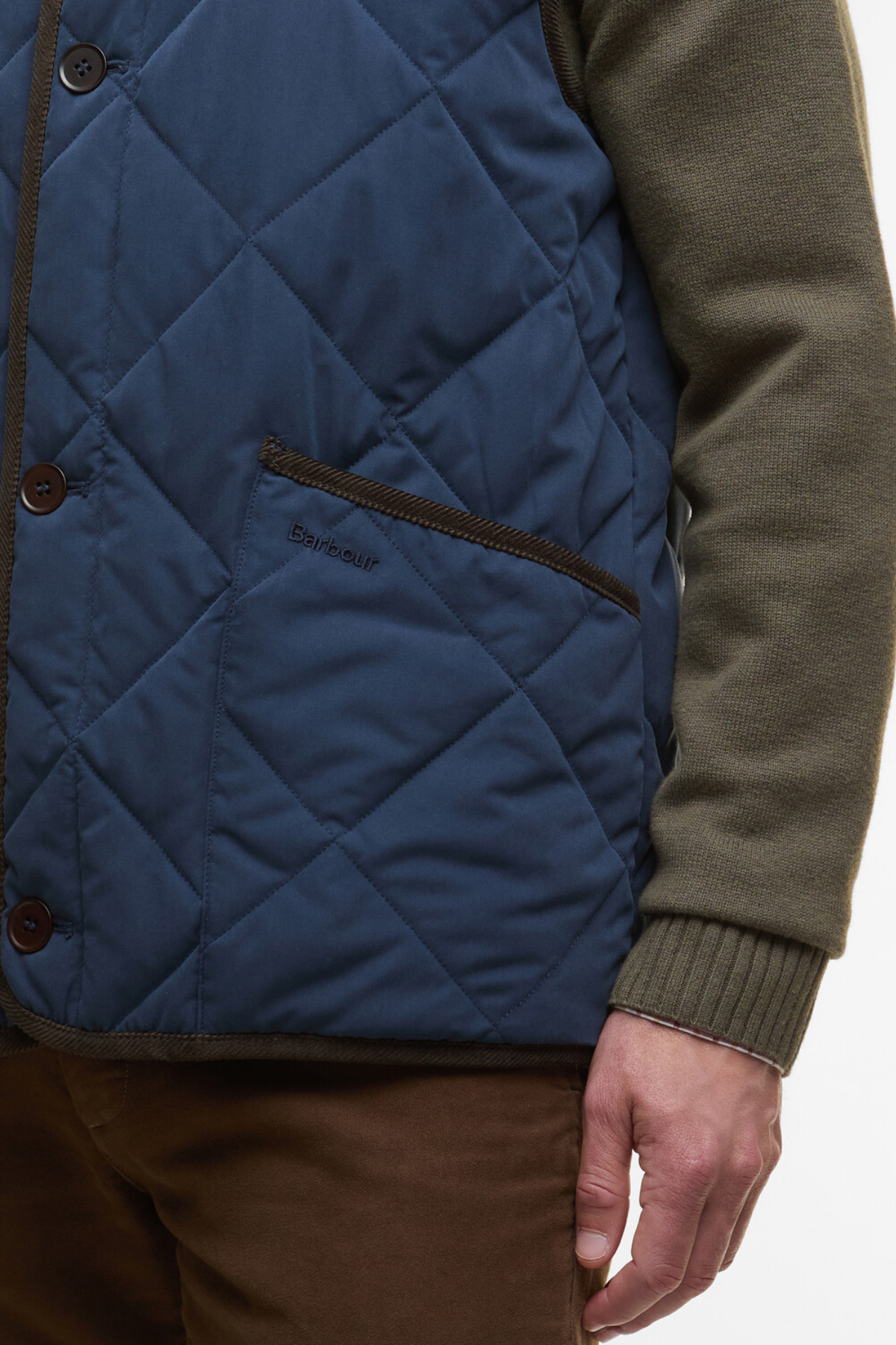Barbour Edale Kapitone Yelek NY71 Navy