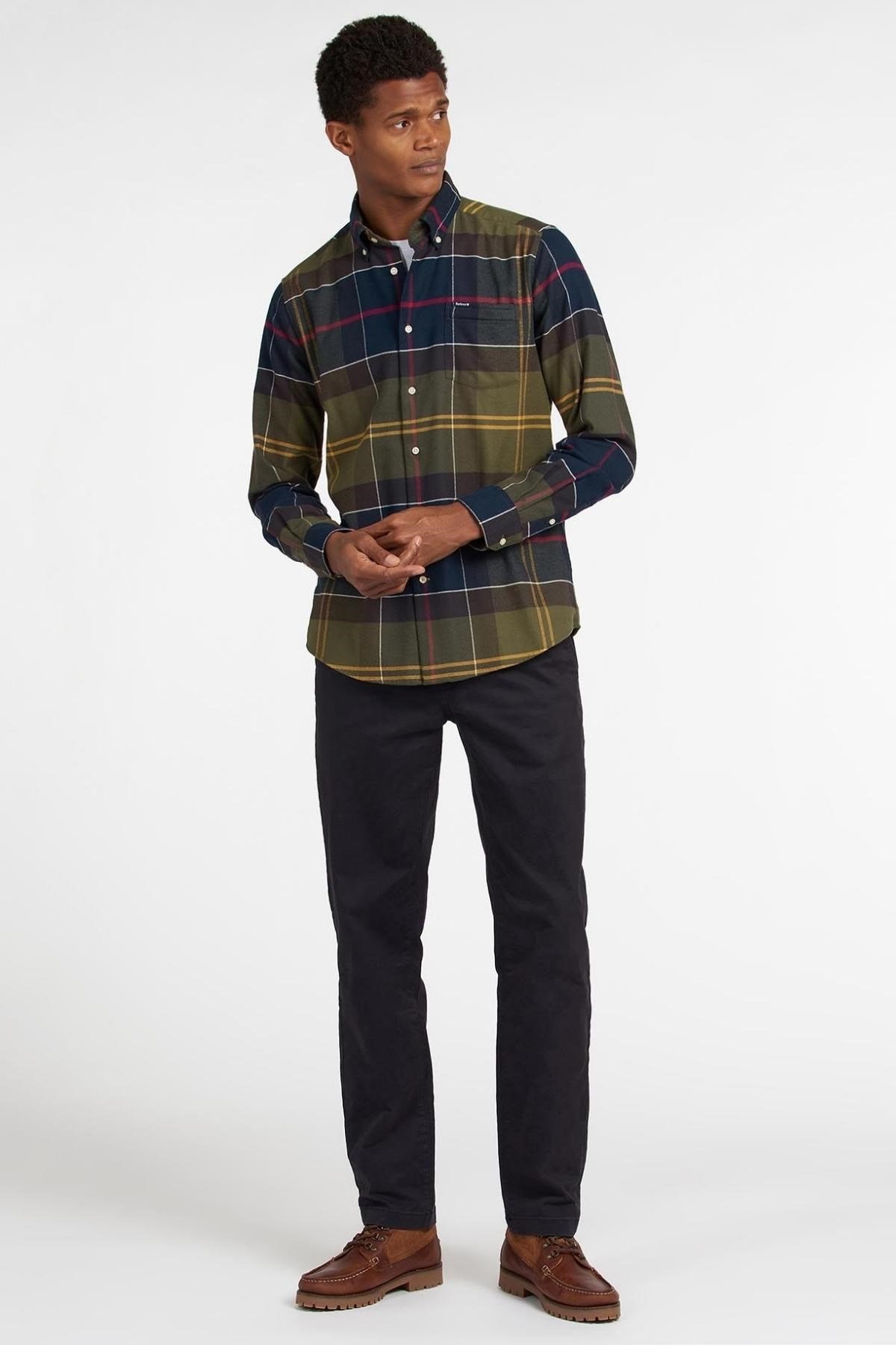 Barbour Edderton Tailored Fit Gömlek TN52 Classic Tartan