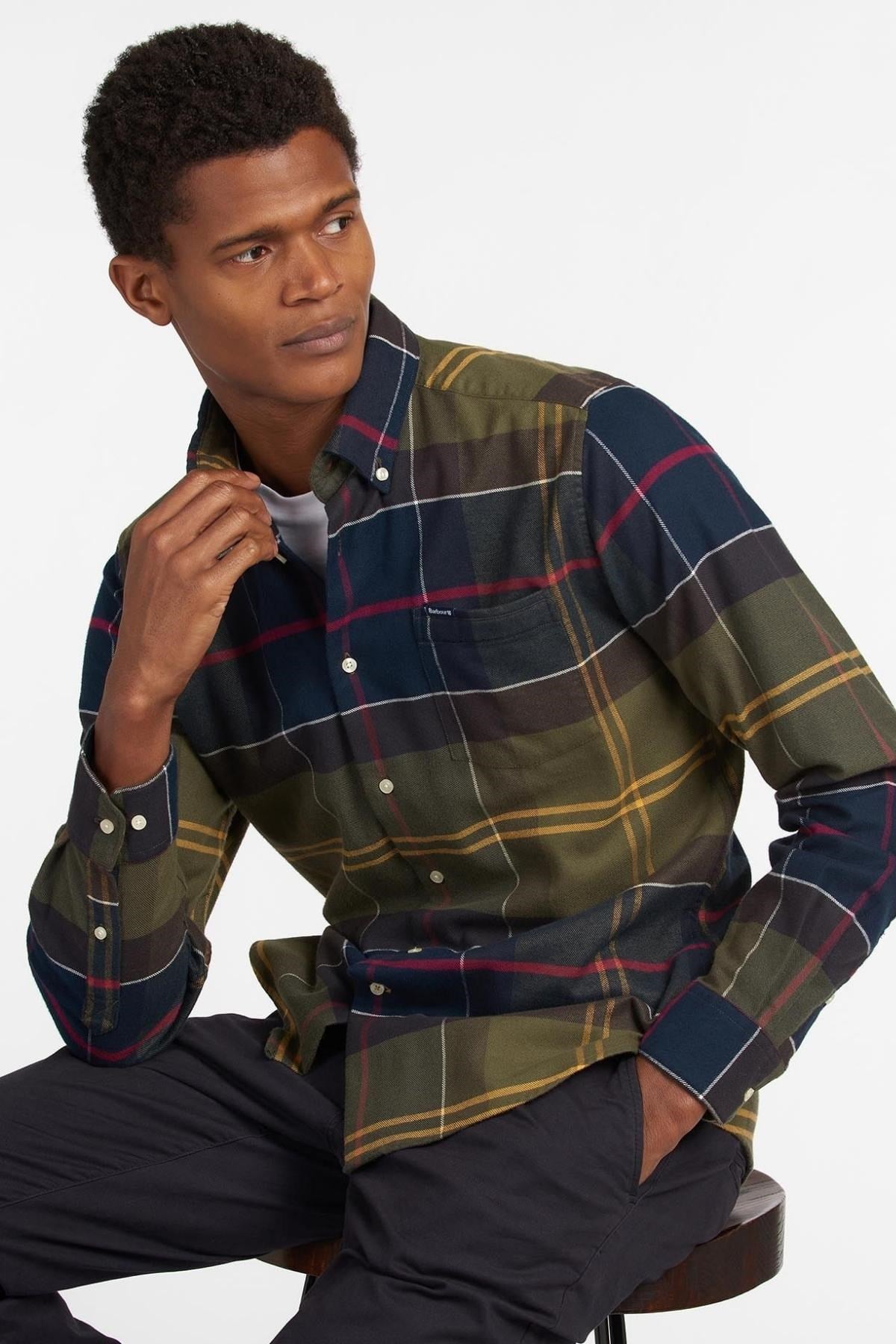 Barbour Edderton Tailored Fit Gömlek TN52 Classic Tartan