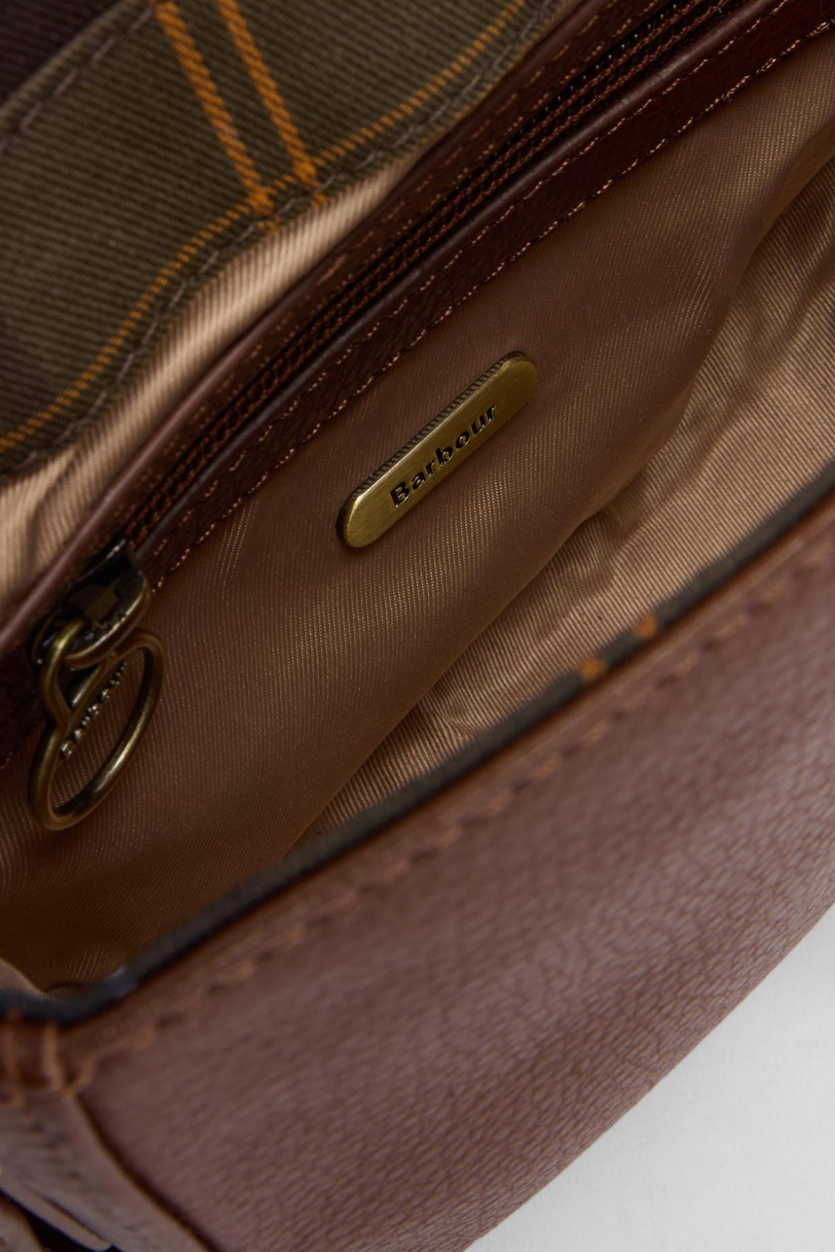 Barbour Elm Deri Çapraz Çanta BR11 Brown