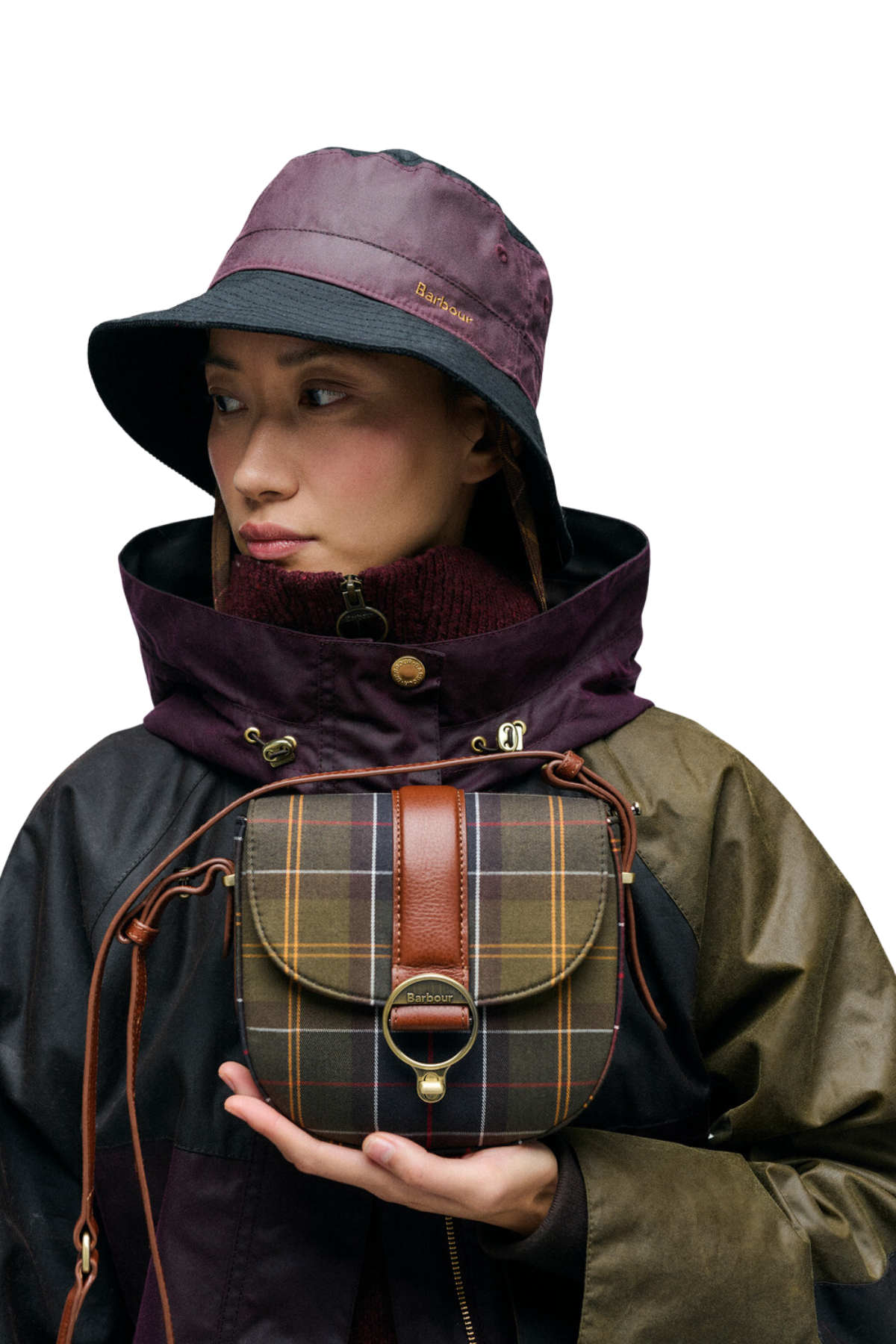 Barbour Elm Tartan Çapraz Çanta TN11 Classic Tartan