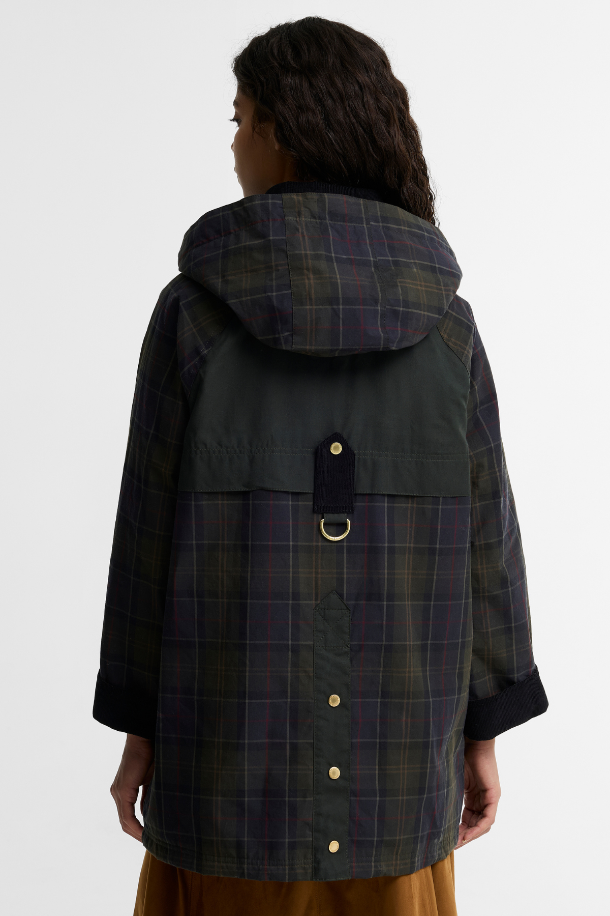 Barbour Elsie Casual Ceket TN11 Shadow Classic Dk Fern Mixed Tartan