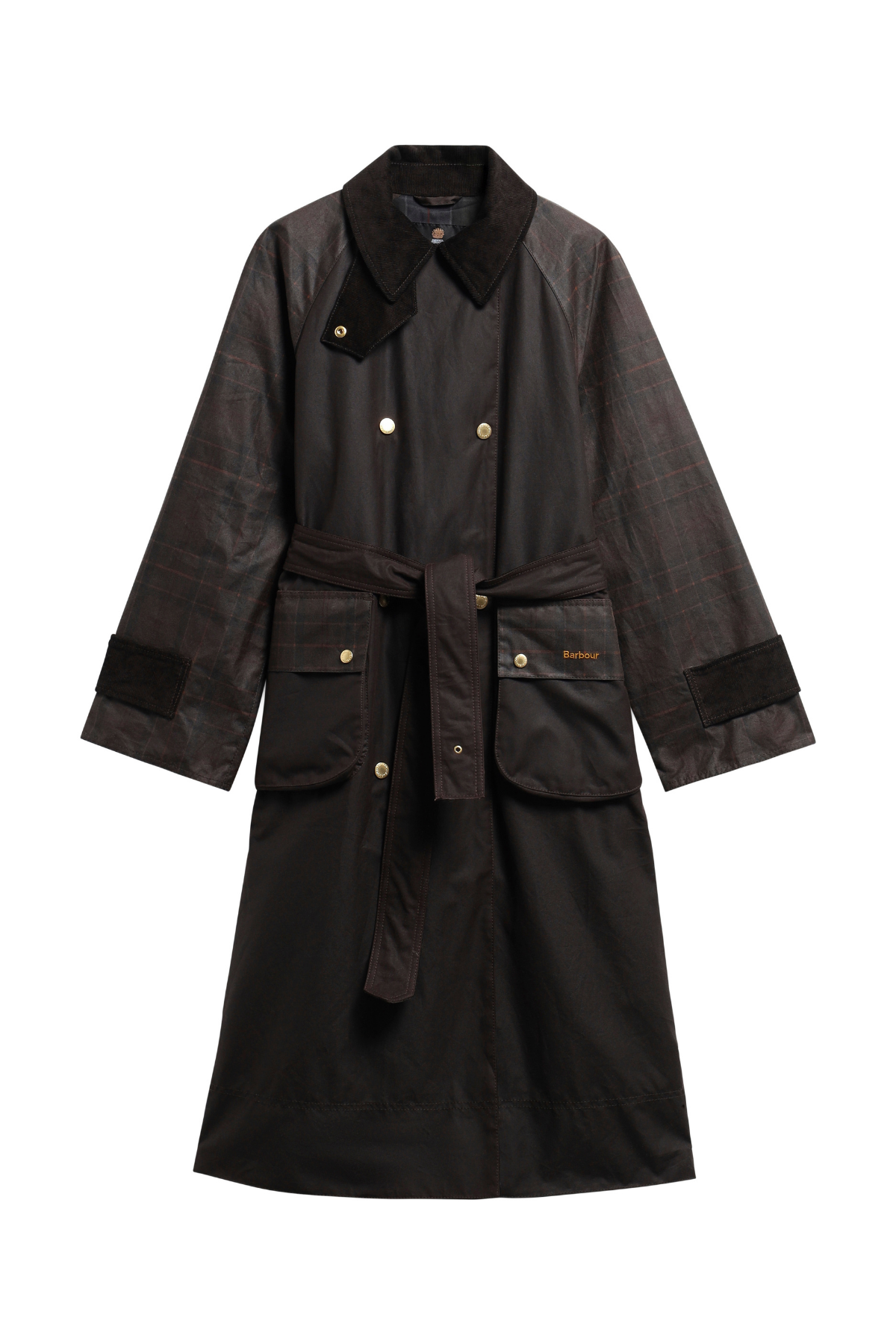 Barbour Elva Yağlı Ceket RU91 Rustic Muted Mixed Tartan