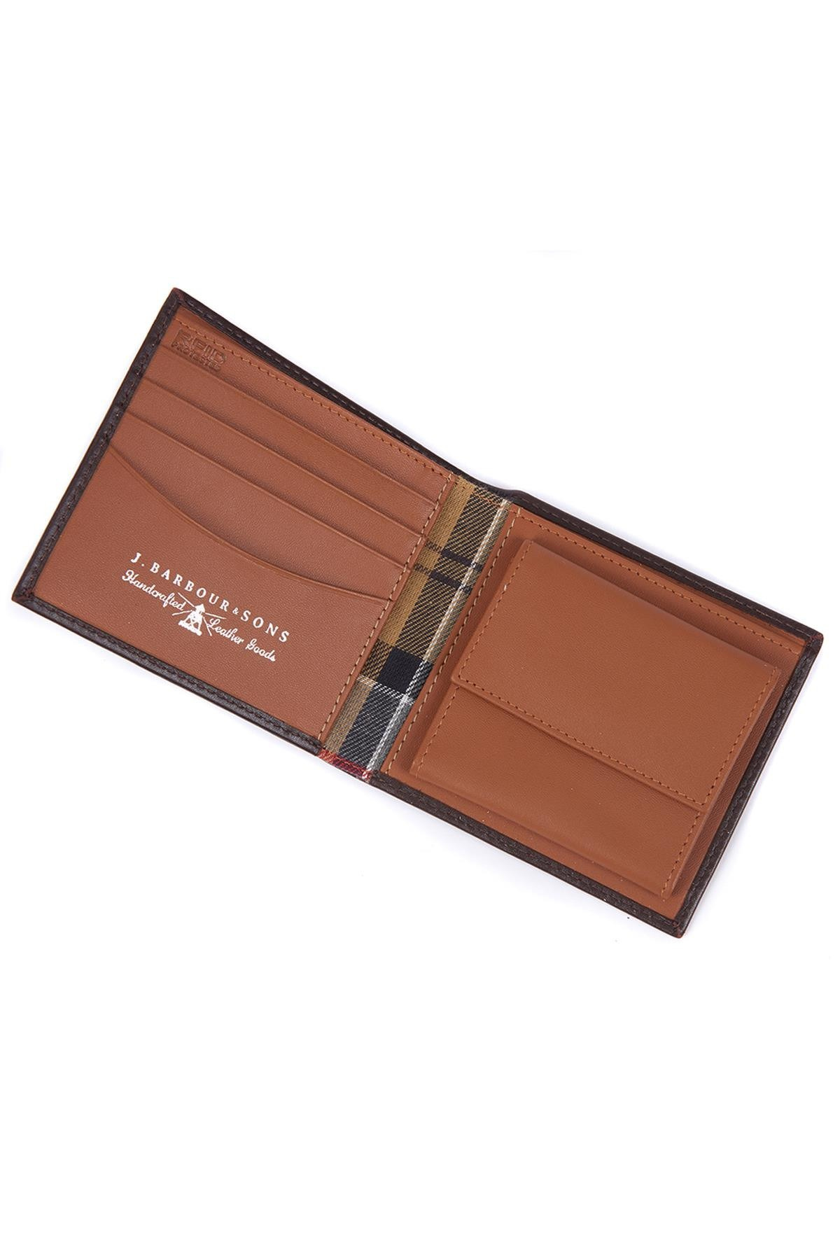 Barbour Elvington Billfold Coin Deri Cüzdan BR56 Brown-Tan