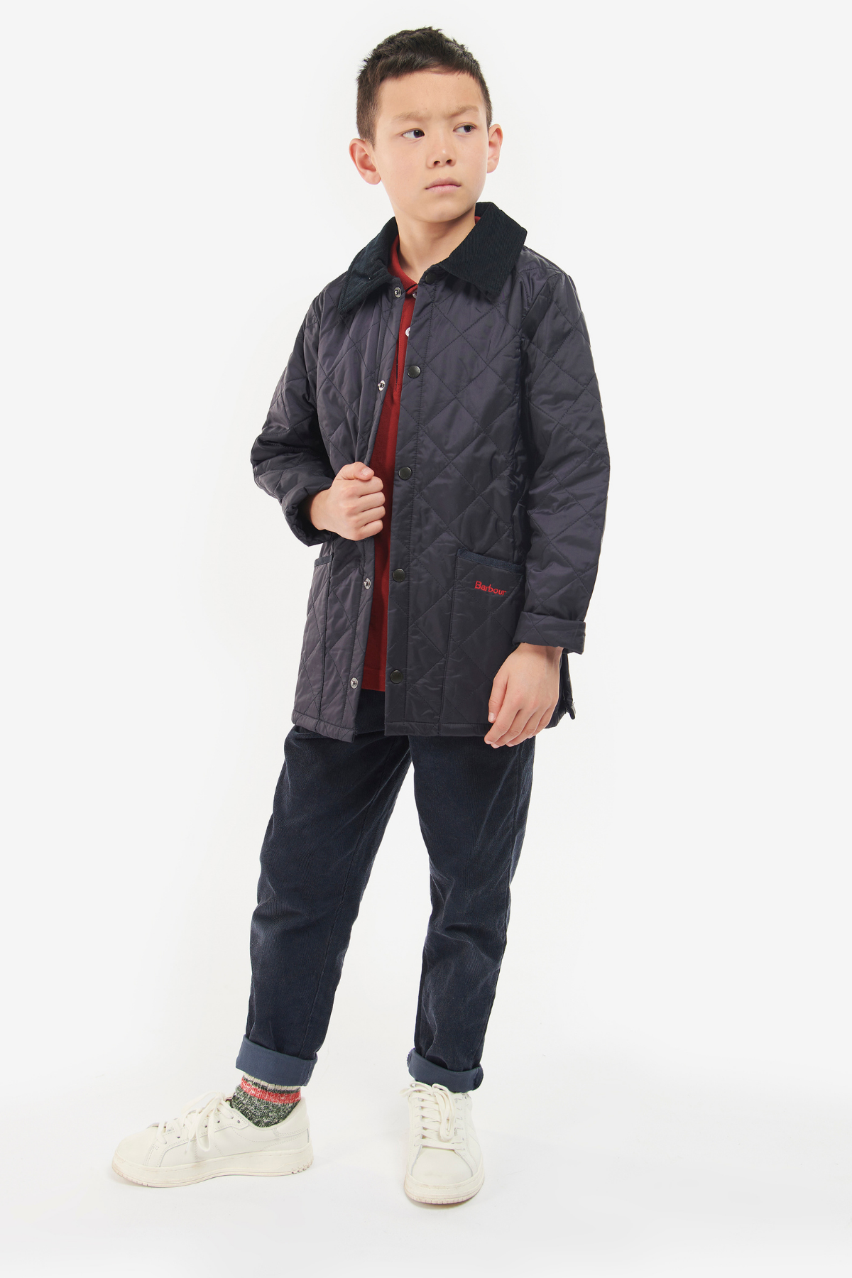 Barbour Erkek Çocuk Liddesdale Kapitone Ceket NY95 Navy