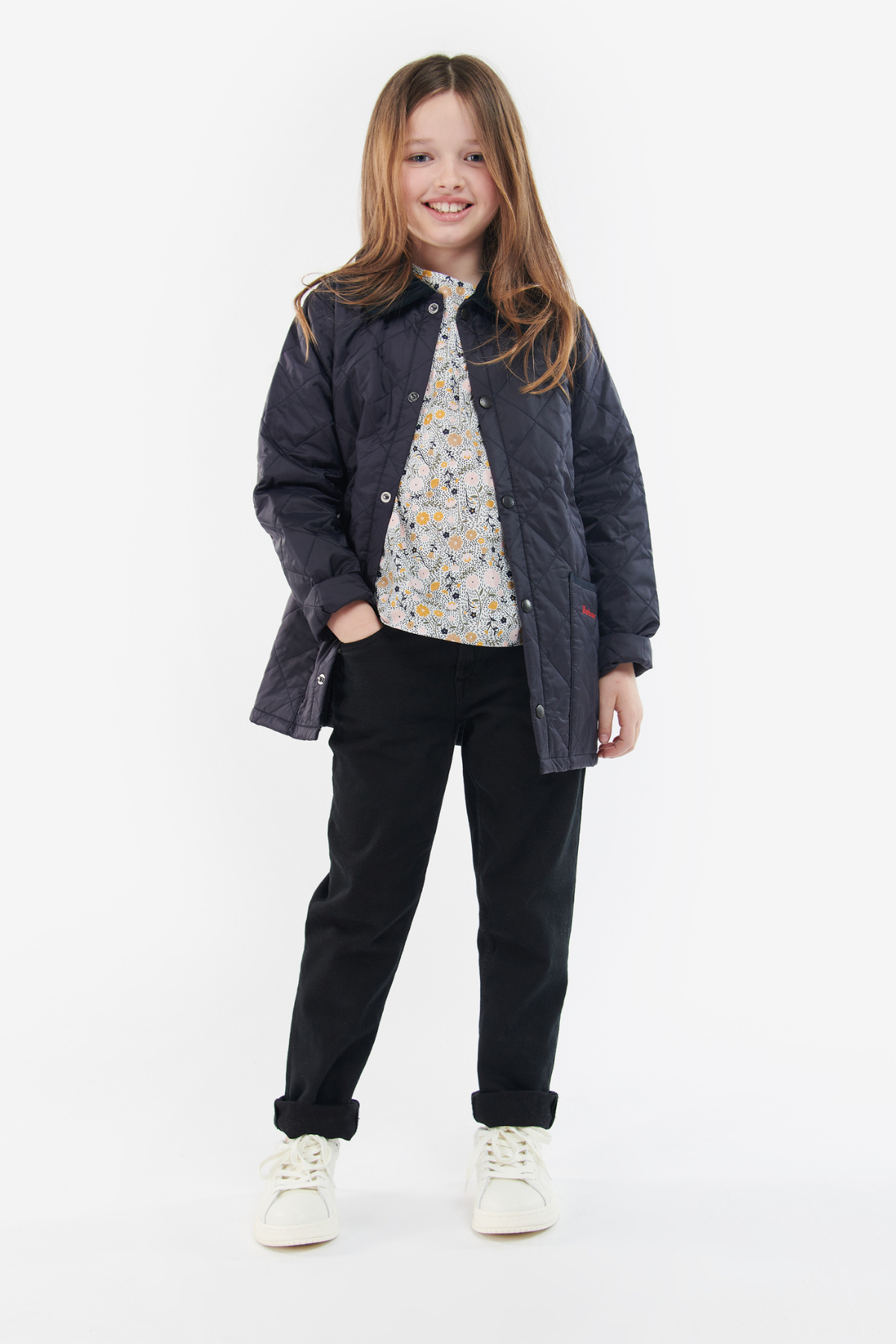 Barbour Erkek Çocuk Liddesdale Kapitone Ceket NY95 Navy