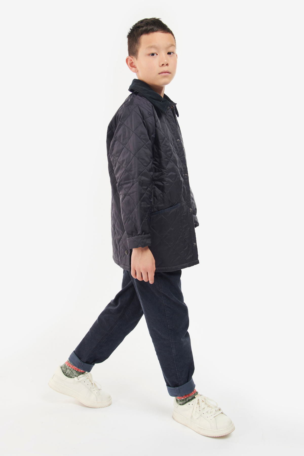 Barbour Erkek Çocuk Liddesdale Kapitone Ceket NY95 Navy