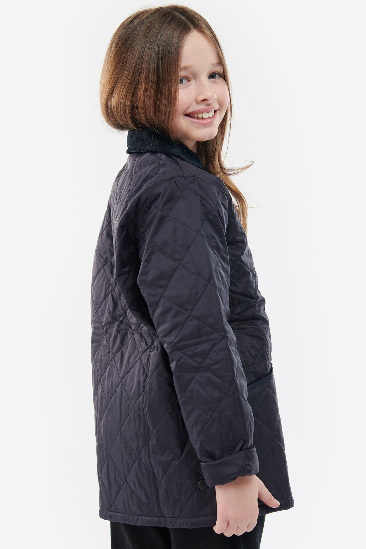 Barbour Erkek Çocuk Liddesdale Kapitone Ceket NY95 Navy