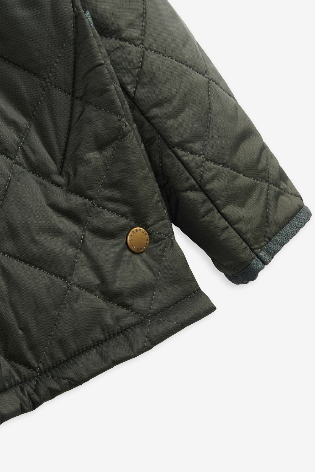Barbour Erkek Çocuk Liddesdale Kapitone Ceket OL75 Olive-Red