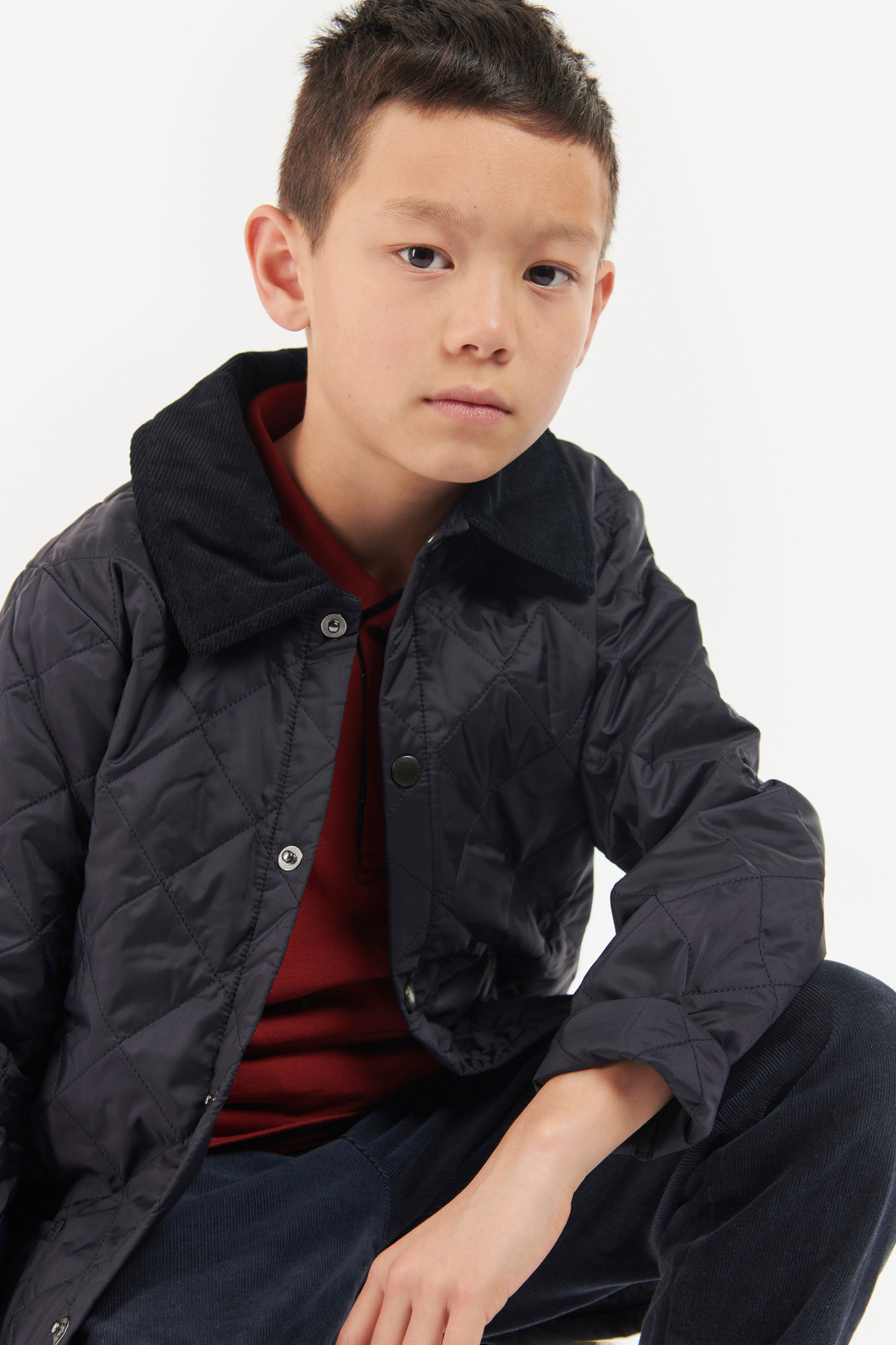 Barbour Erkek Çocuk Liddesdale Kapitone Ceket NY95 Navy