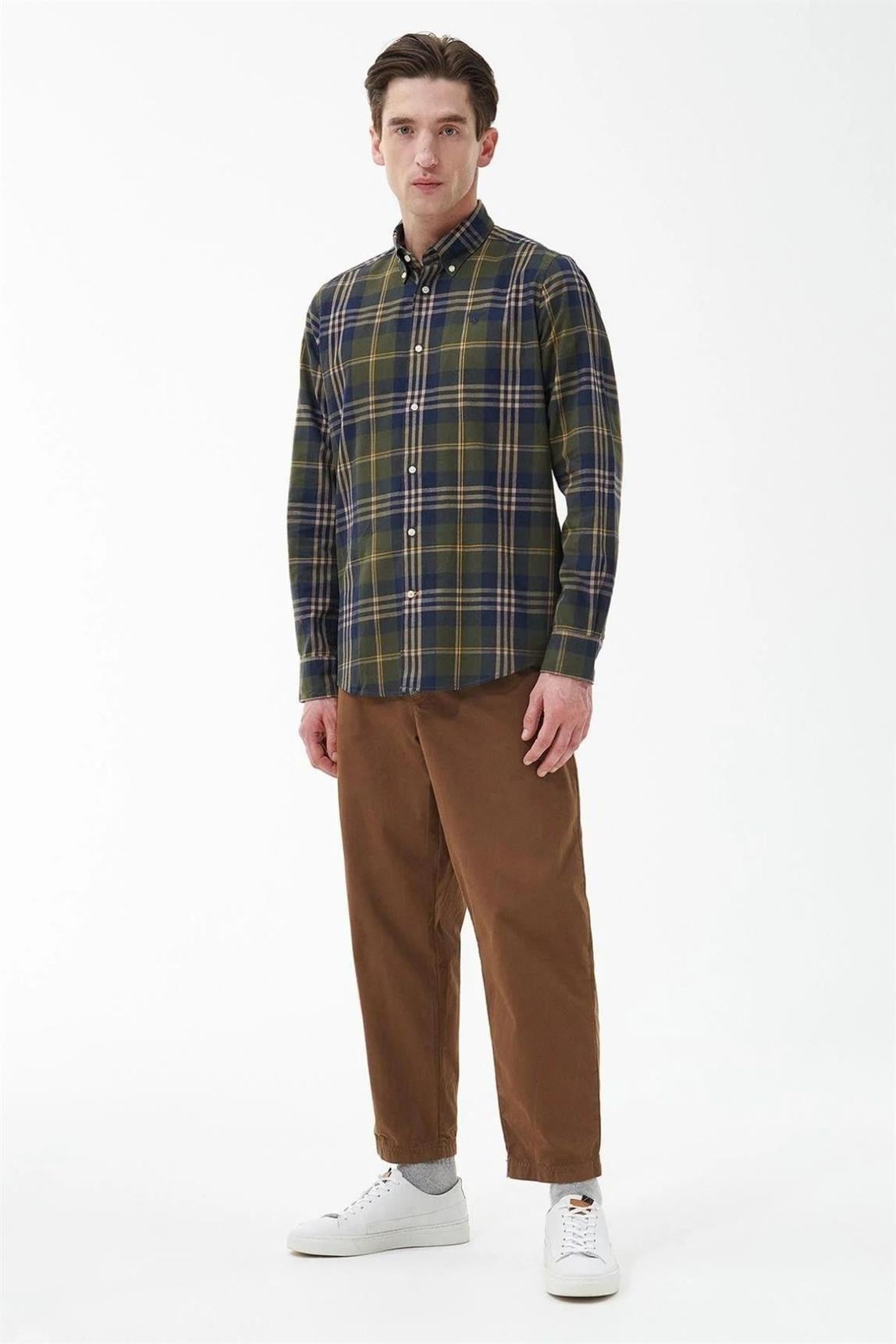 Barbour Erkek Edgar Tailored Gömlek OL51 Olive