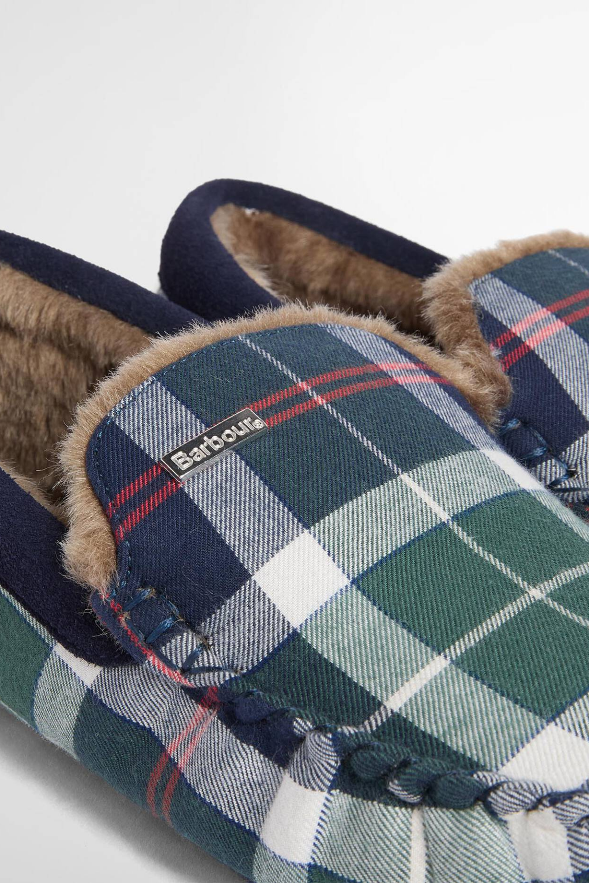 Barbour Erkek Monty Ev Ayakkabısı TN57 Evergreen Festive Tartan