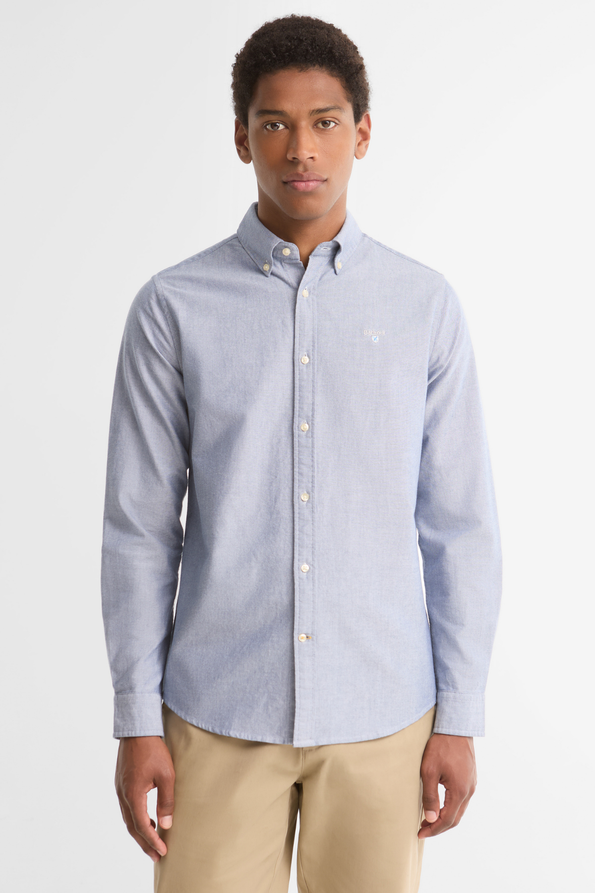 Barbour Erkek Oxtown Tailored Gömlek BL91 Deep Blue