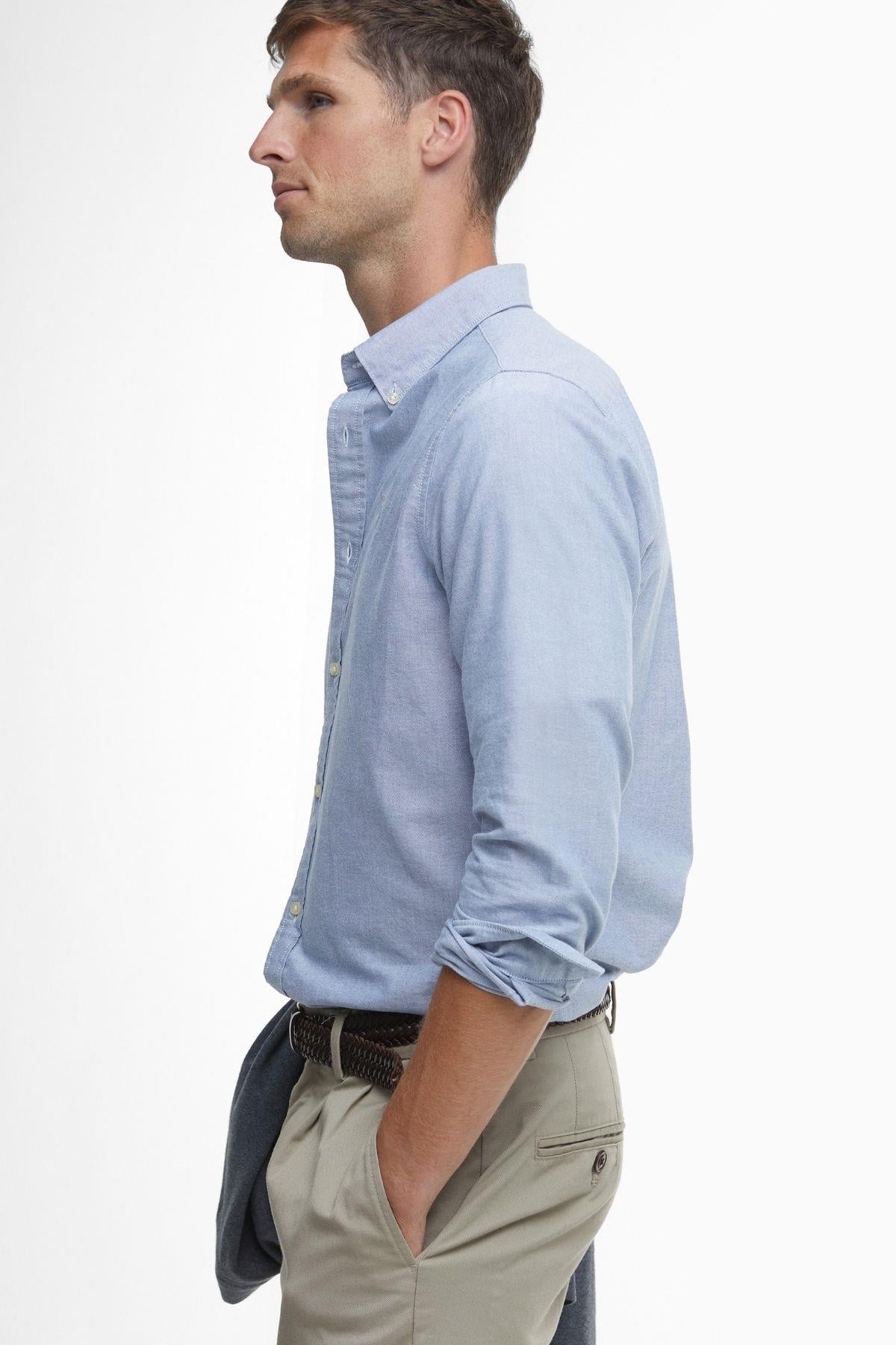 Barbour Erkek Oxtown Tailored Gömlek BL14 Dark Chambray