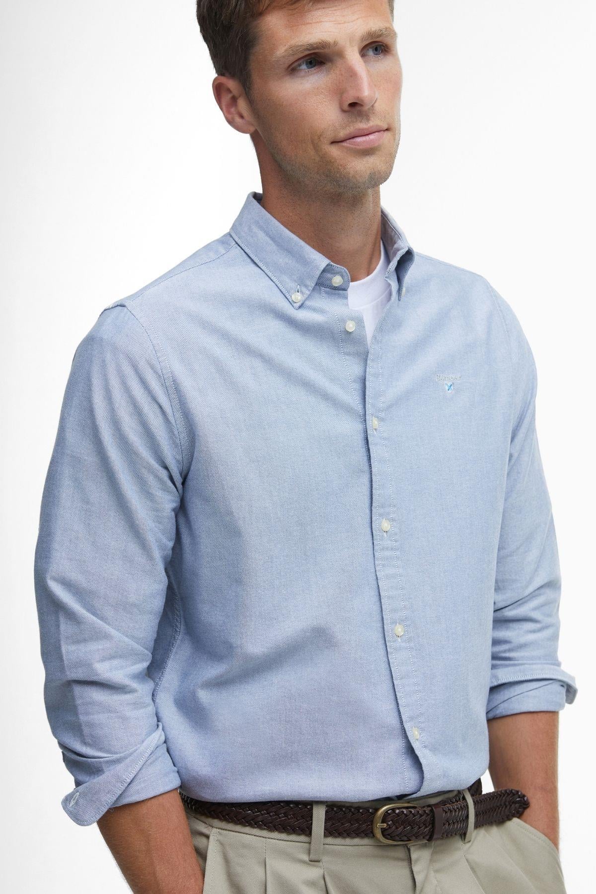Barbour Erkek Oxtown Tailored Gömlek BL14 Dark Chambray