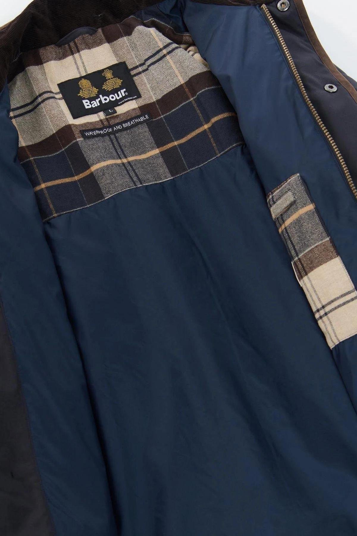 Barbour Erkek Waterproof Shoveler Mont NY91 Navy