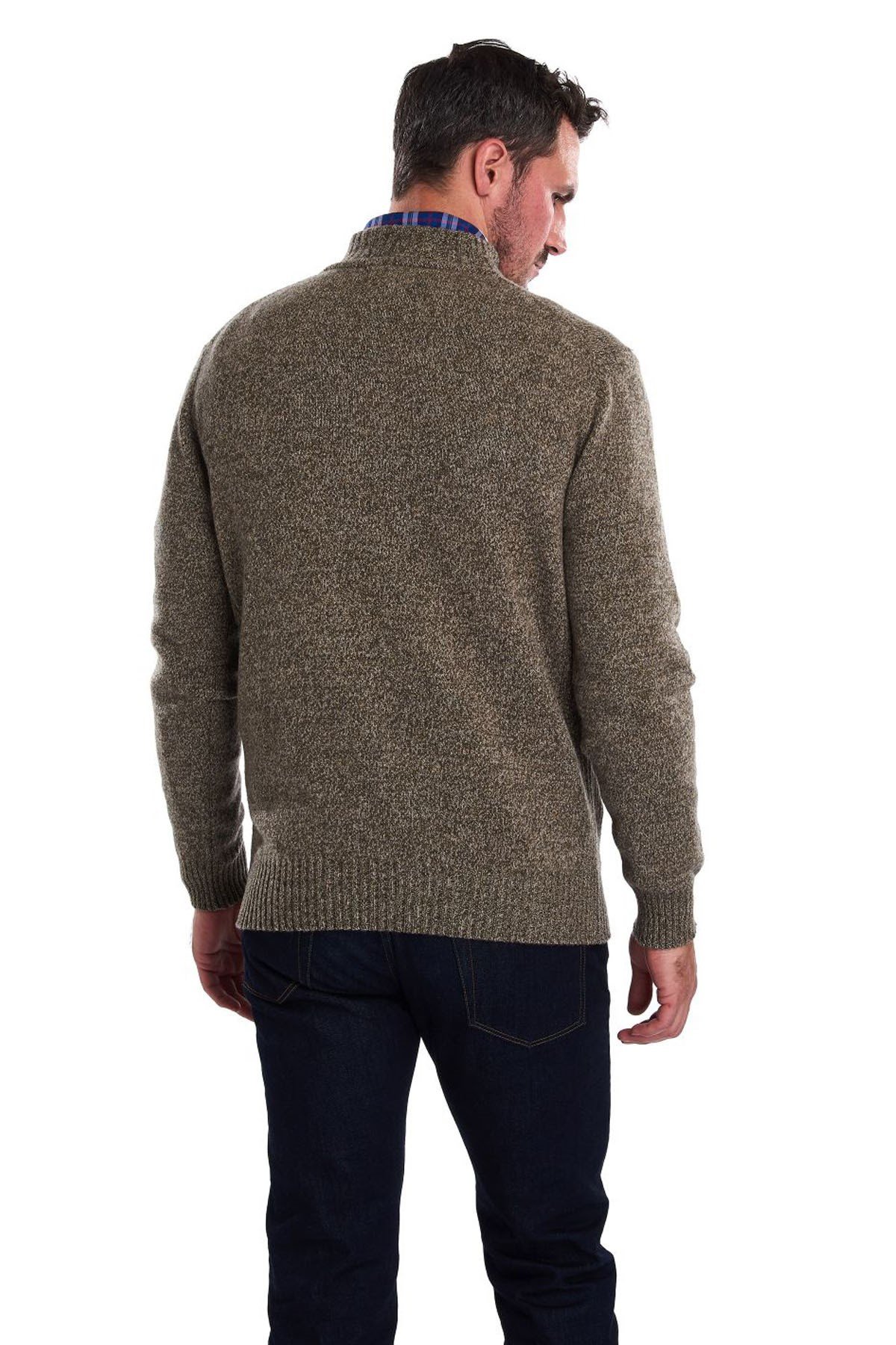 Barbour Essential Lambswool Half Zip GN34 Willow Green