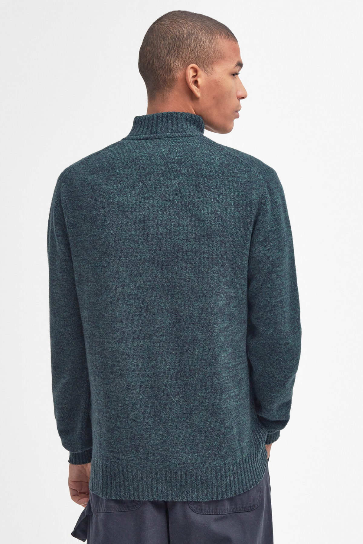 Barbour Essential Lambswool Half Zip Kazak GN95 Seaweed