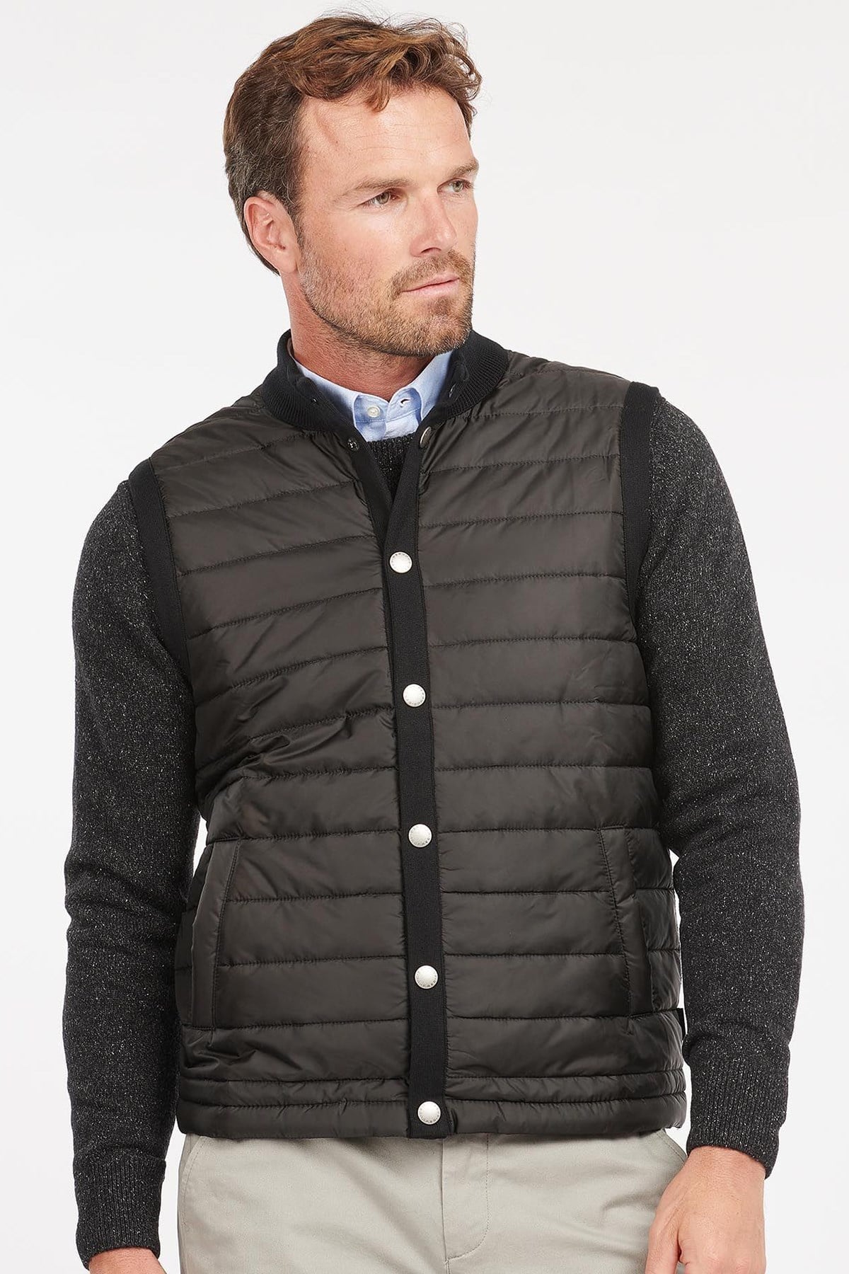 Barbour Essential Zip Kapitoneli Hırka BK31 Black