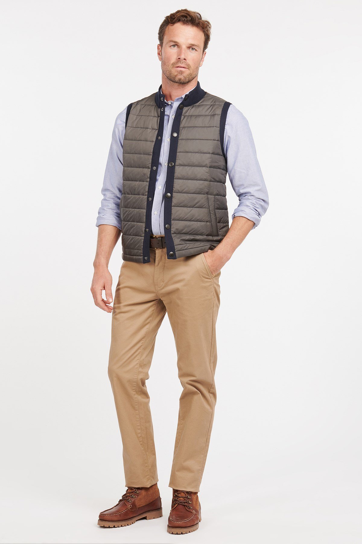 Barbour Essential Zip Kapitoneli Yelek Navy