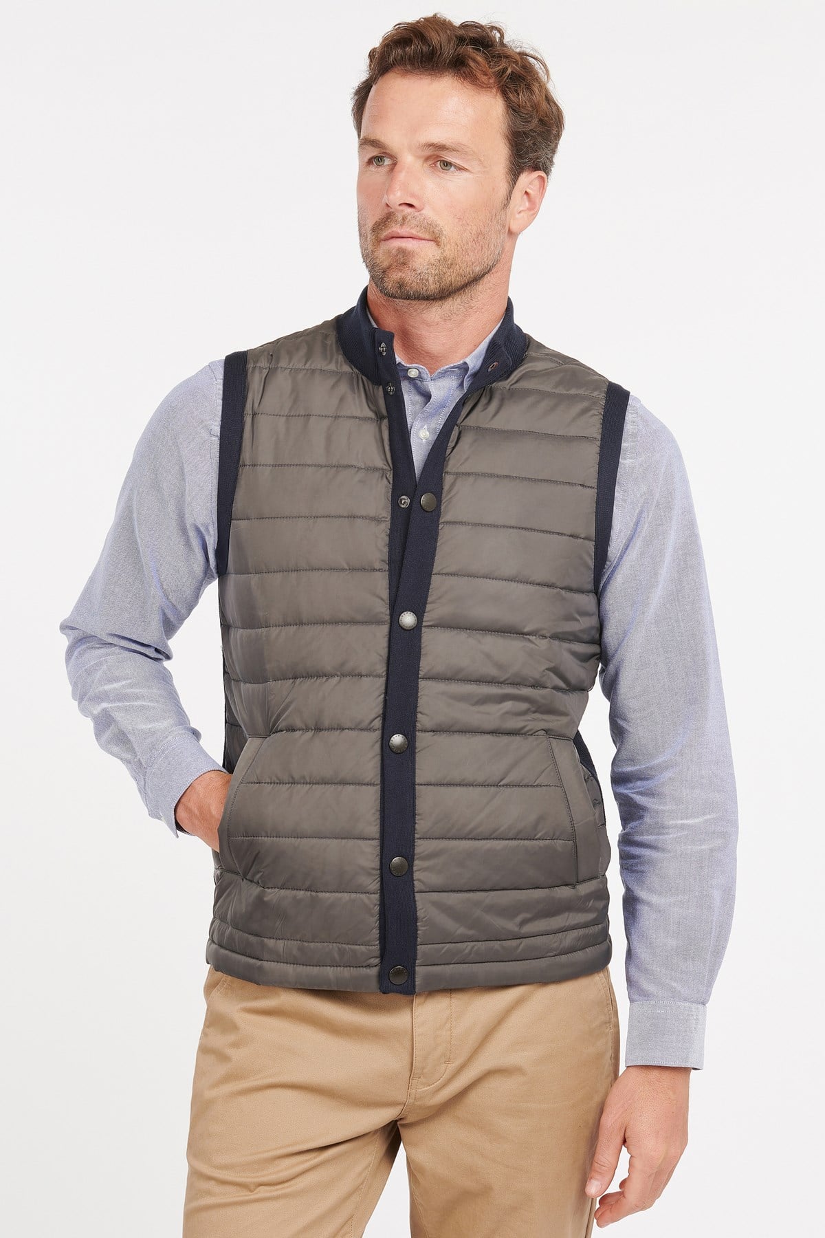 Barbour Essential Zip Kapitoneli Yelek Navy