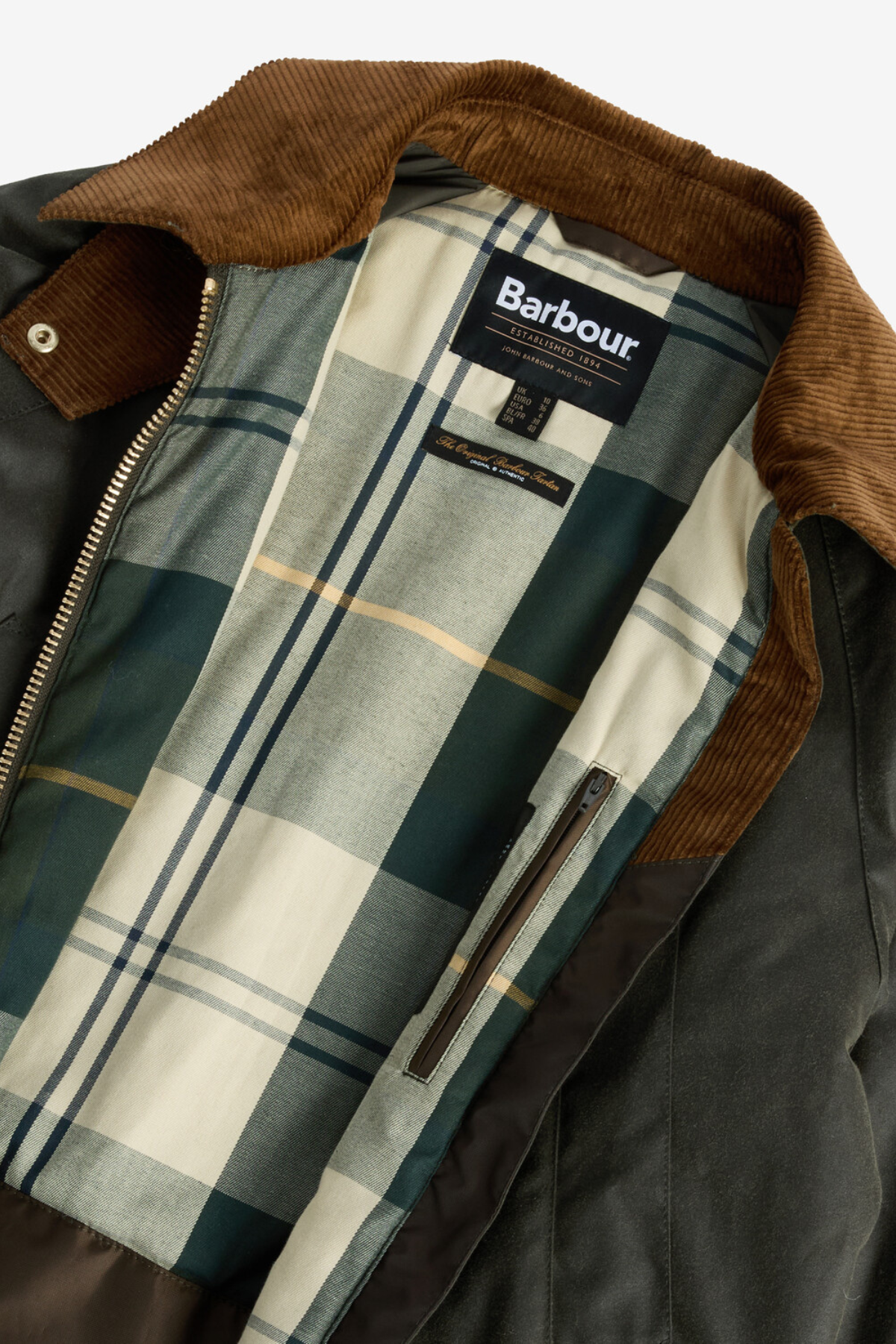 Barbour Esther Yağlı Ceket OL99 Archive Oiıve