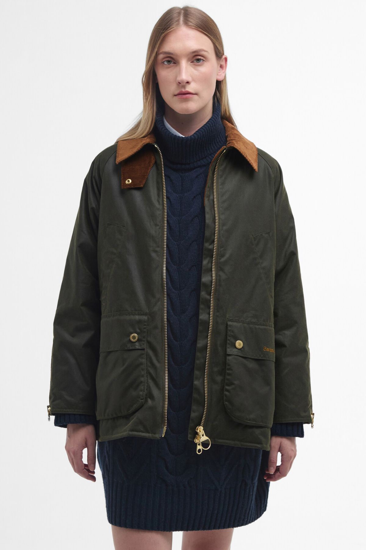 Barbour Esther Yağlı Ceket OL99 Archive Oiıve