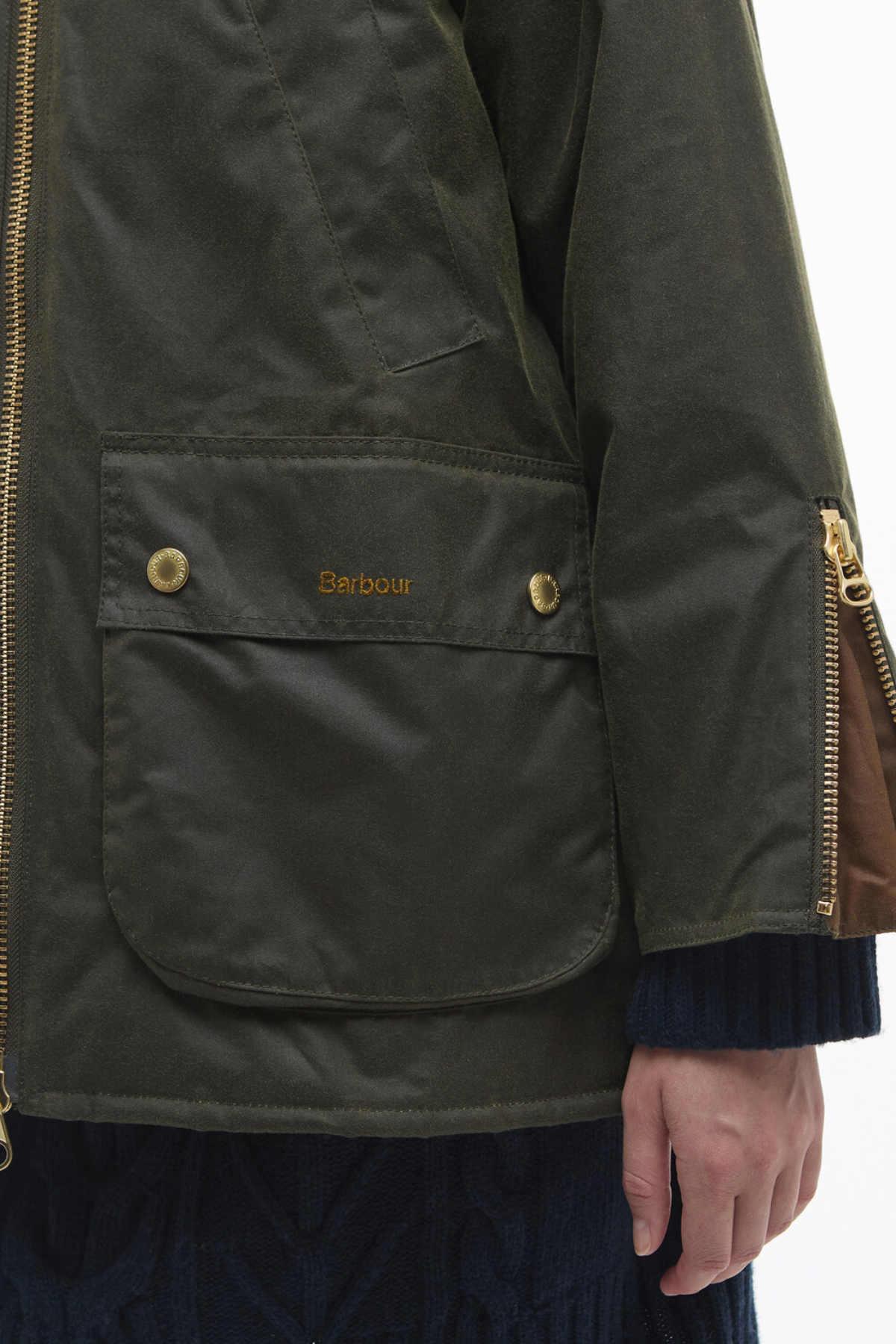 Barbour Esther Yağlı Ceket OL99 Archive Oiıve