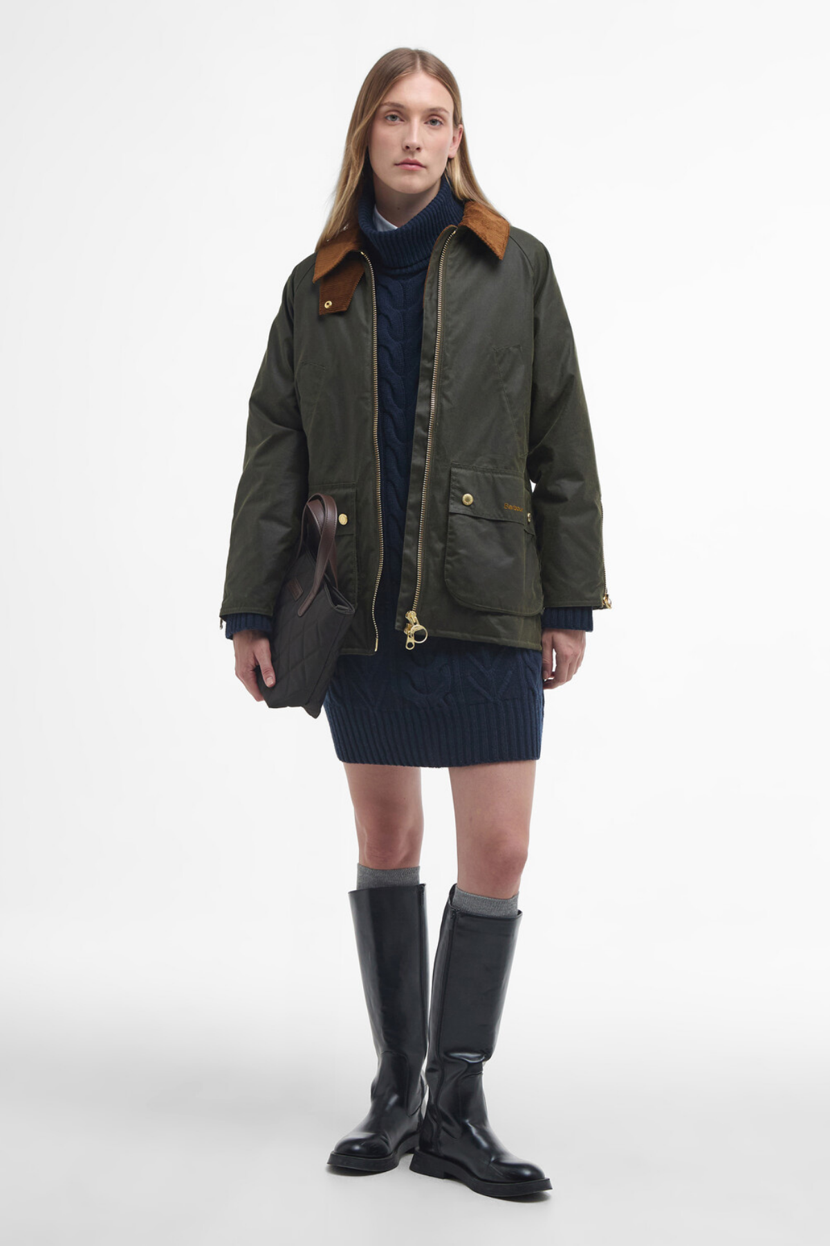 Barbour Esther Yağlı Ceket OL99 Archive Oiıve