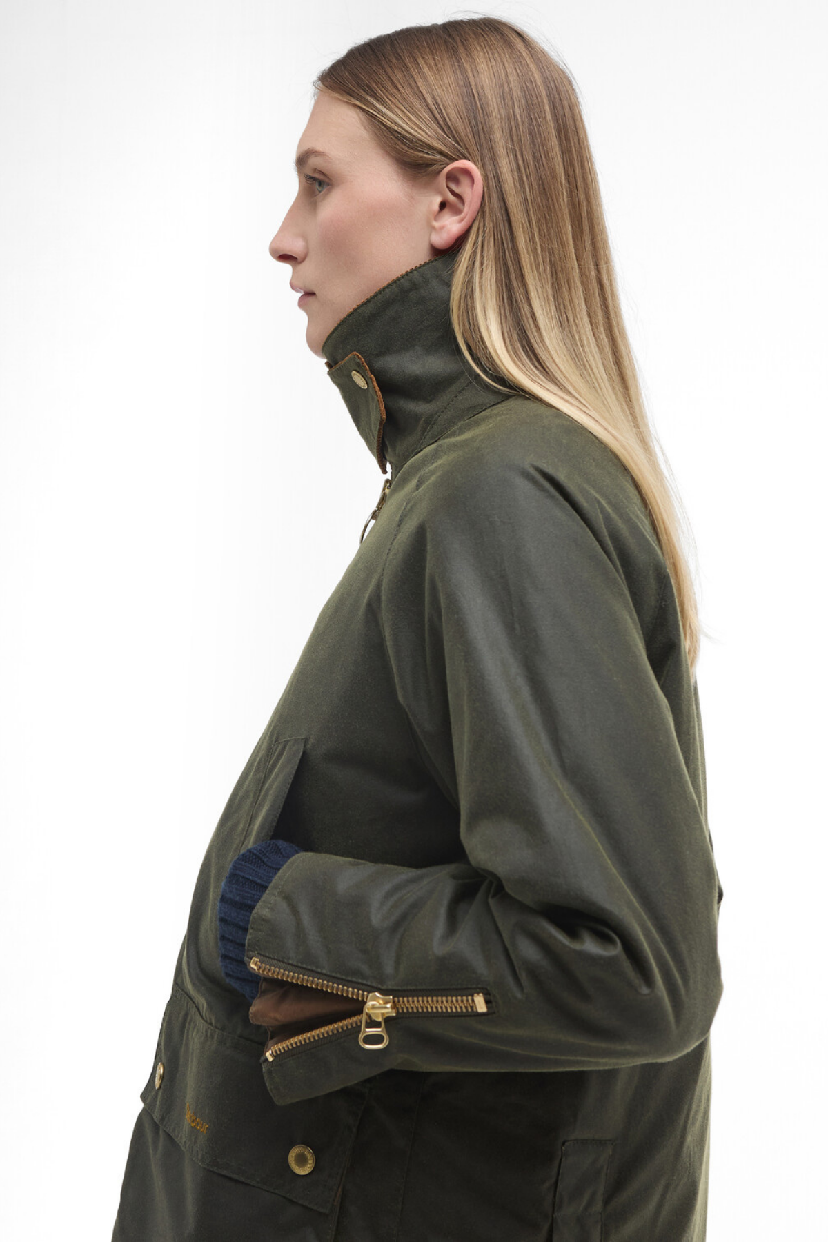 Barbour Esther Yağlı Ceket OL99 Archive Oiıve