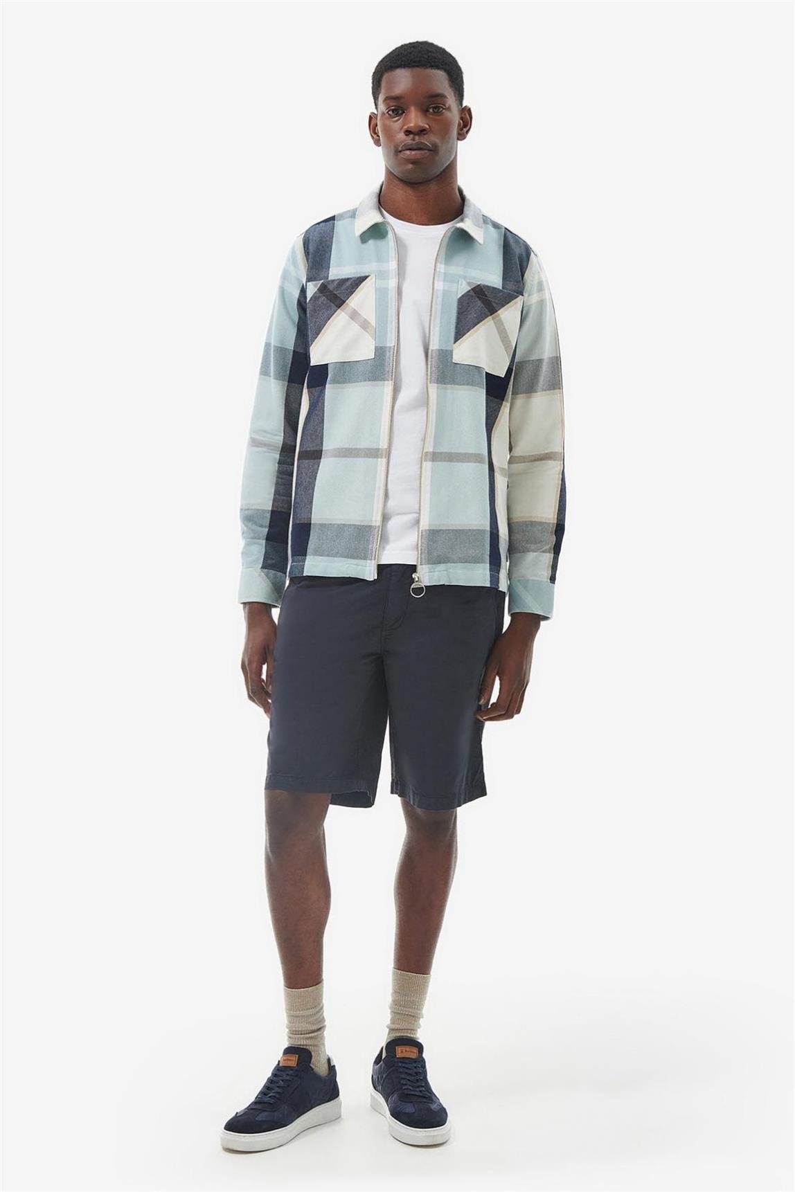 Barbour Ettrick Dış Gömlek TN97 Blue Chalk Tartan