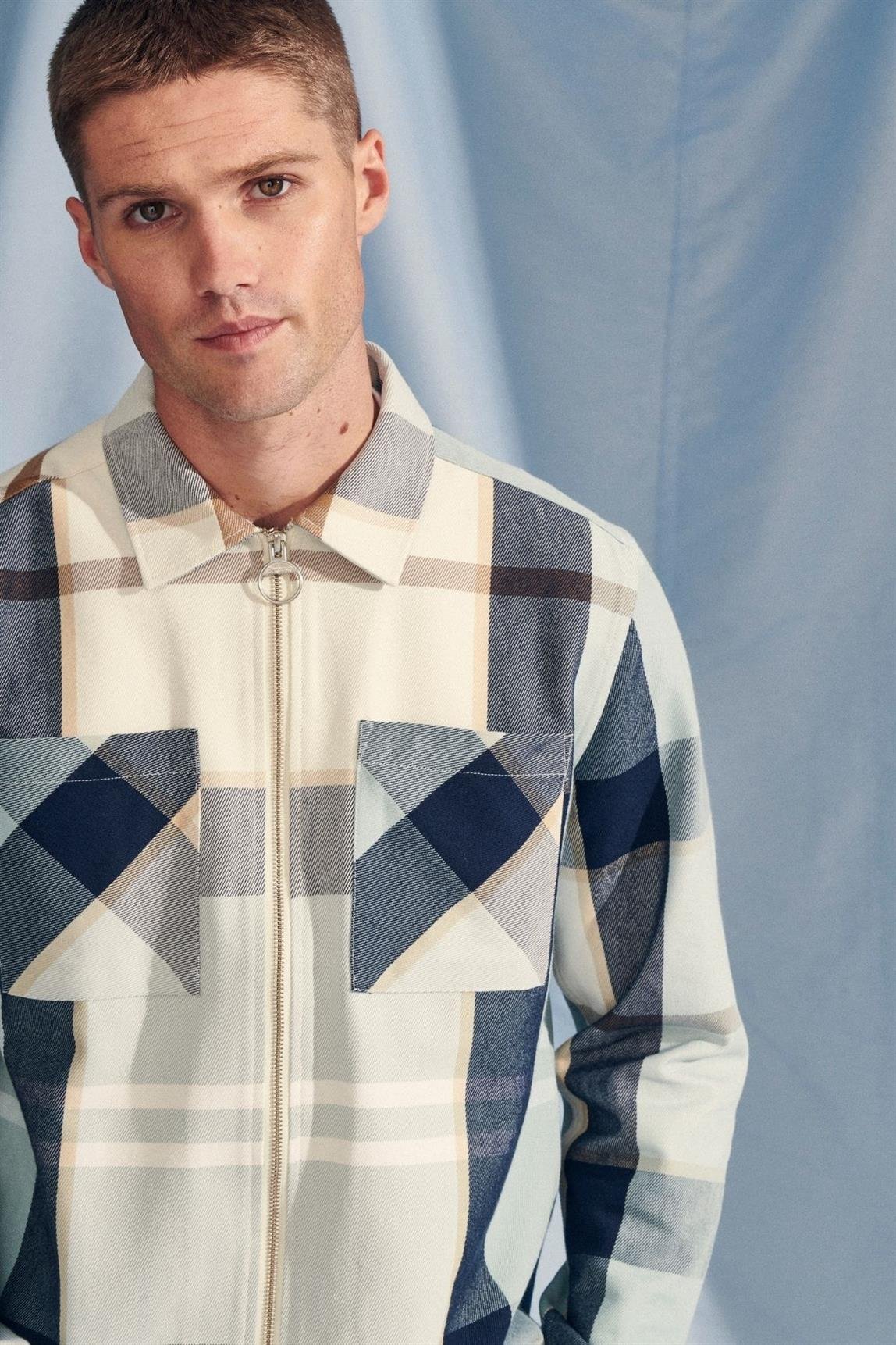 Barbour Ettrick Dış Gömlek TN97 Blue Chalk Tartan