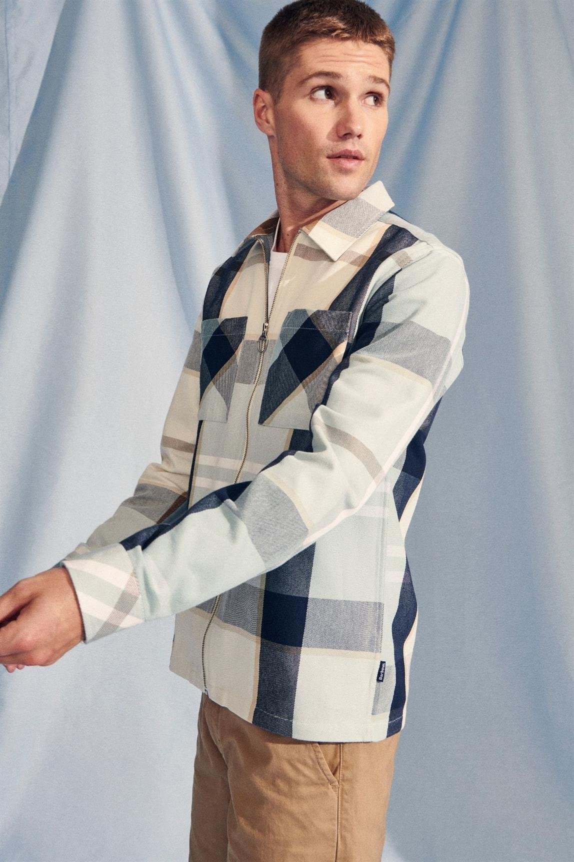 Barbour Ettrick Dış Gömlek TN97 Blue Chalk Tartan